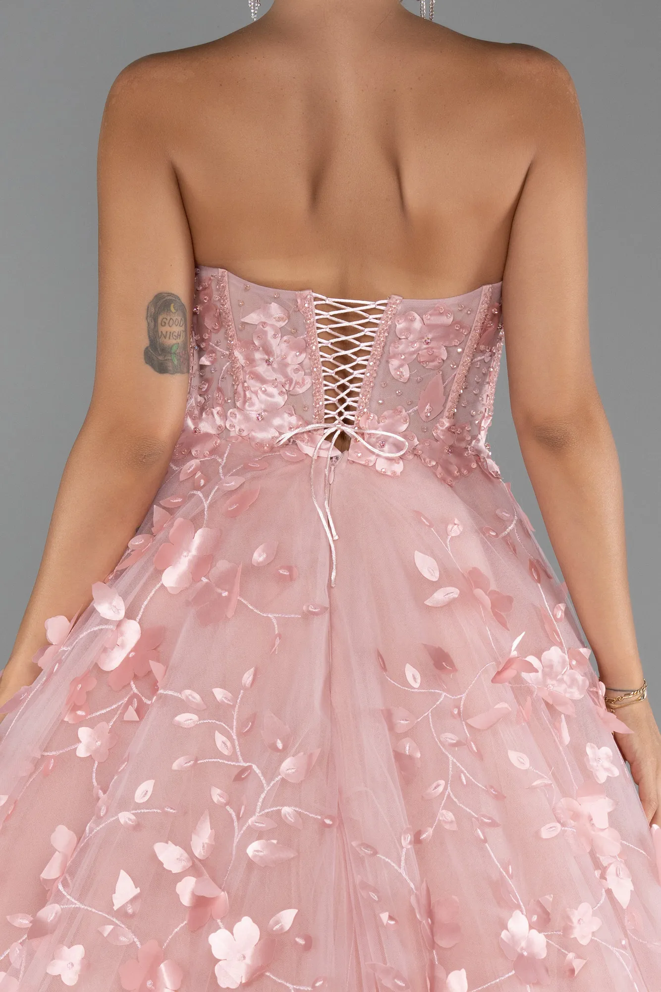 Powder Color-Long Evening Dress ABU5585