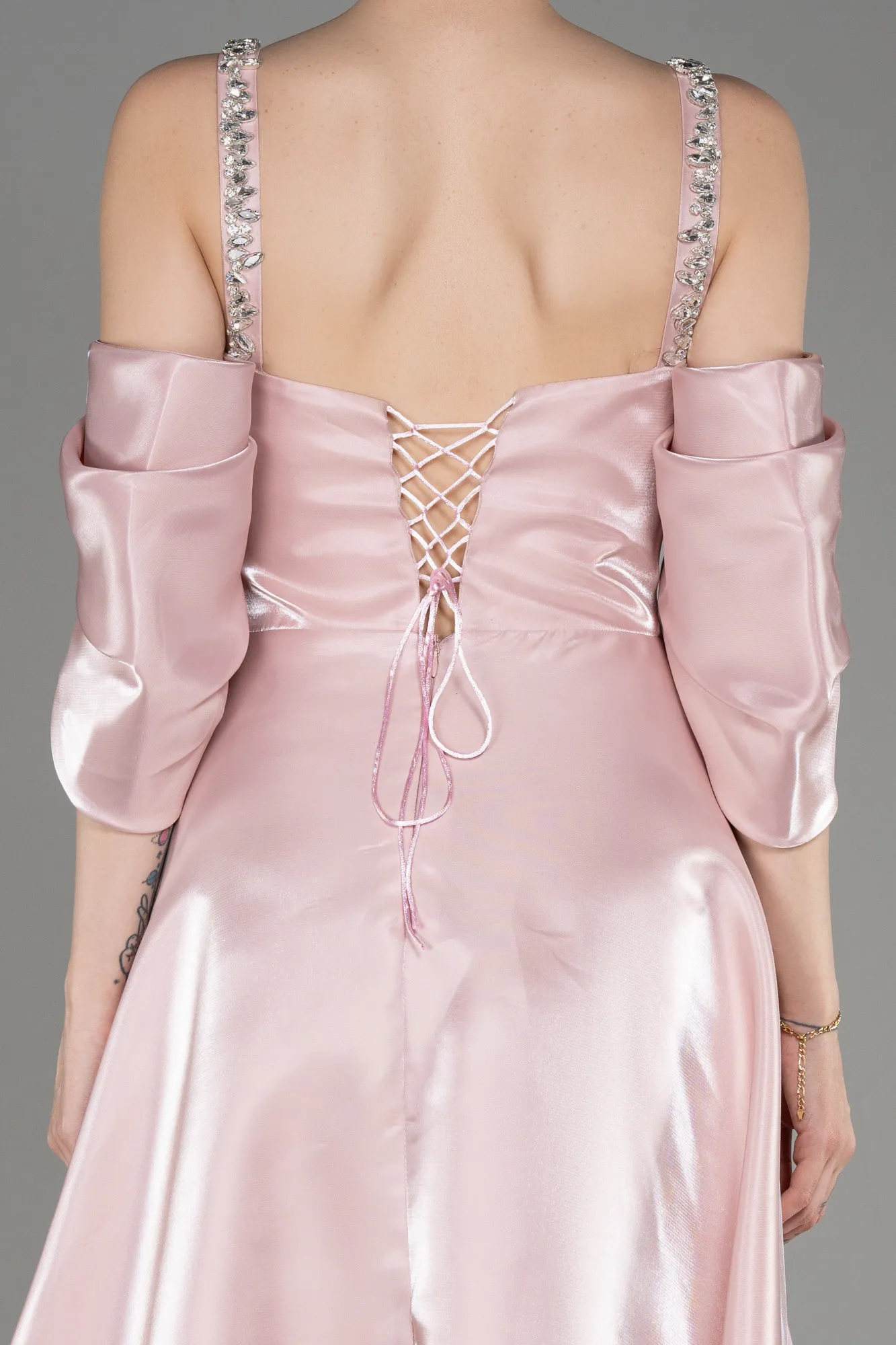 Powder Color-Long Evening Prom Dress ABU3826