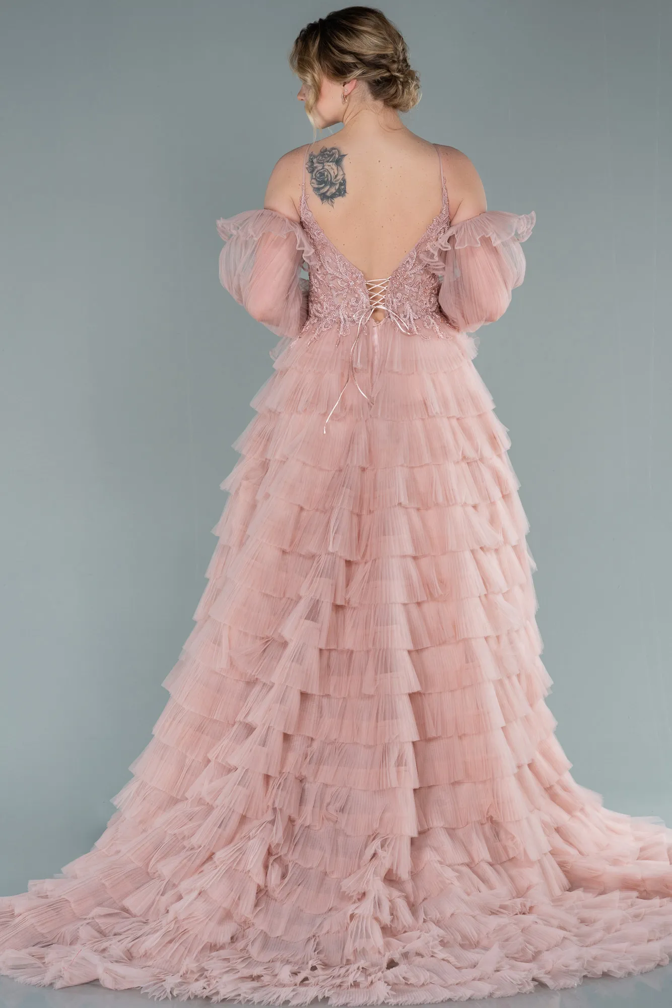 Powder Color-Long Haute Couture ABU2328