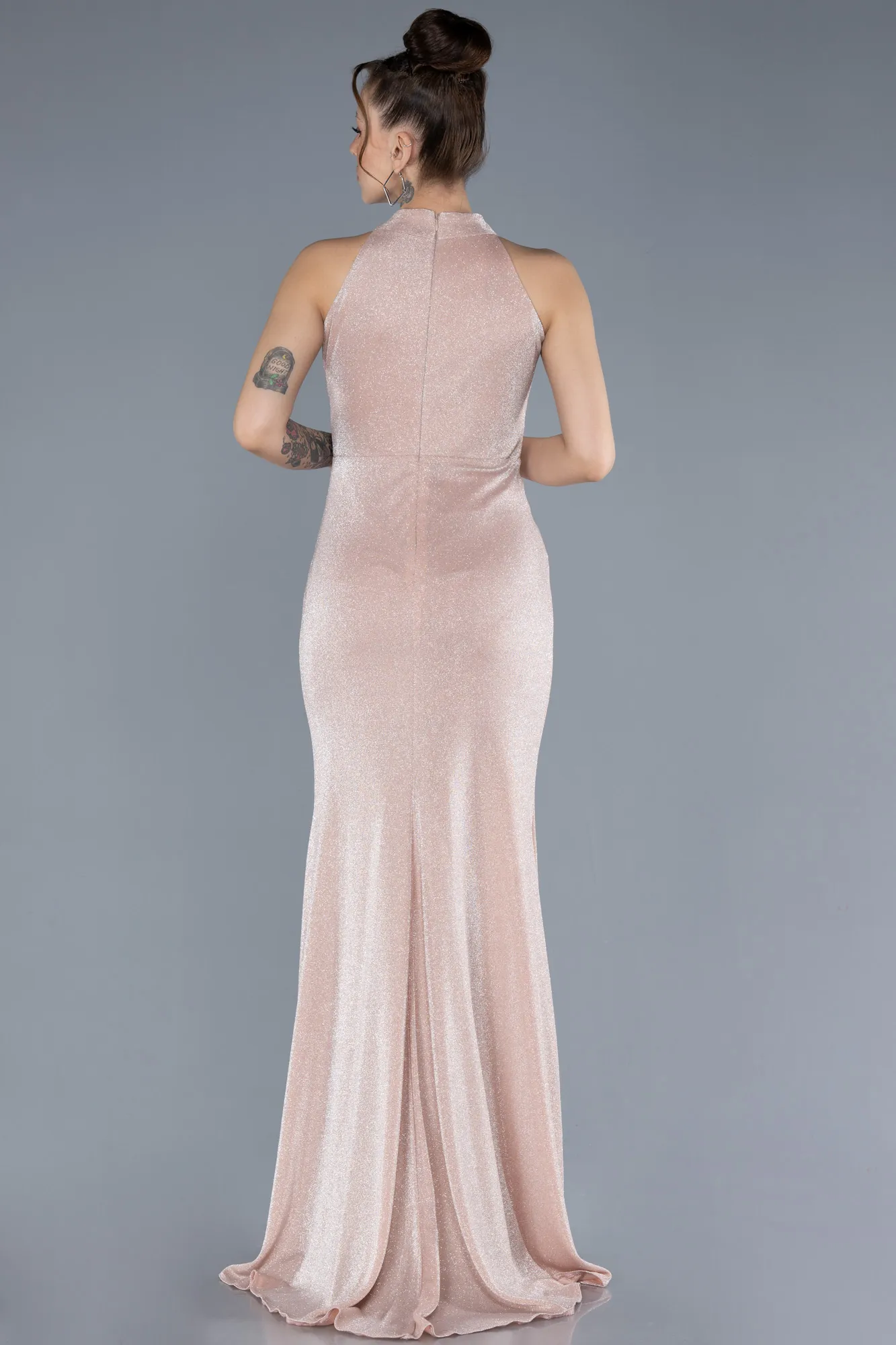 Powder Color-Long Mermaid Evening Gown ABU4612