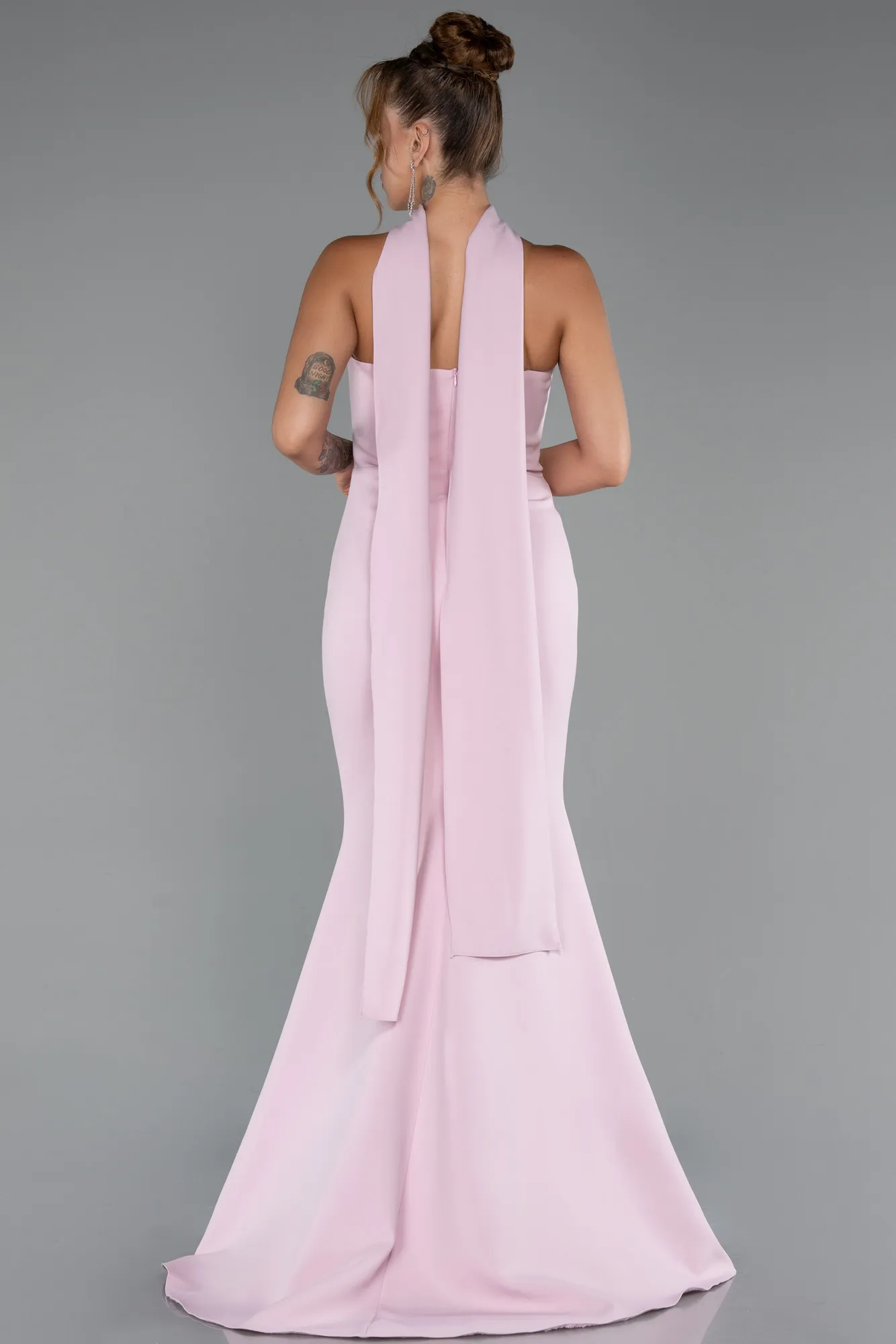 Powder Color-Long Mermaid Evening Gown ABU5282