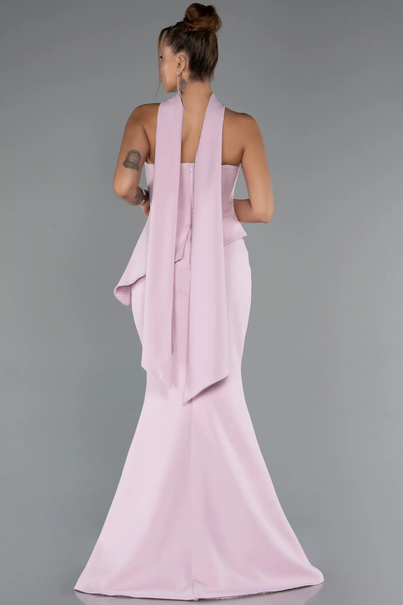 Powder Color-Long Mermaid Prom Dress ABU5329