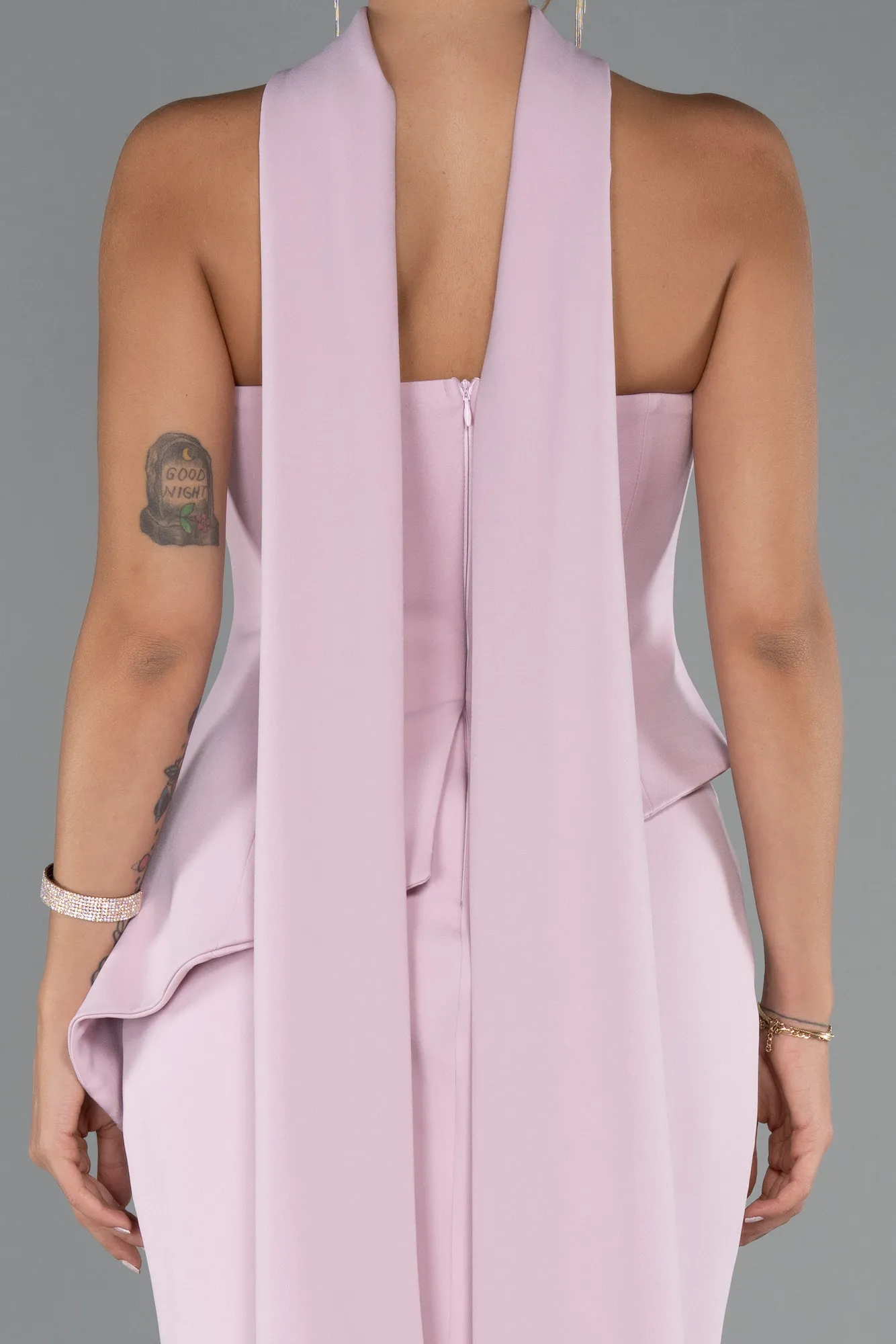 Powder Color-Long Mermaid Prom Dress ABU5329