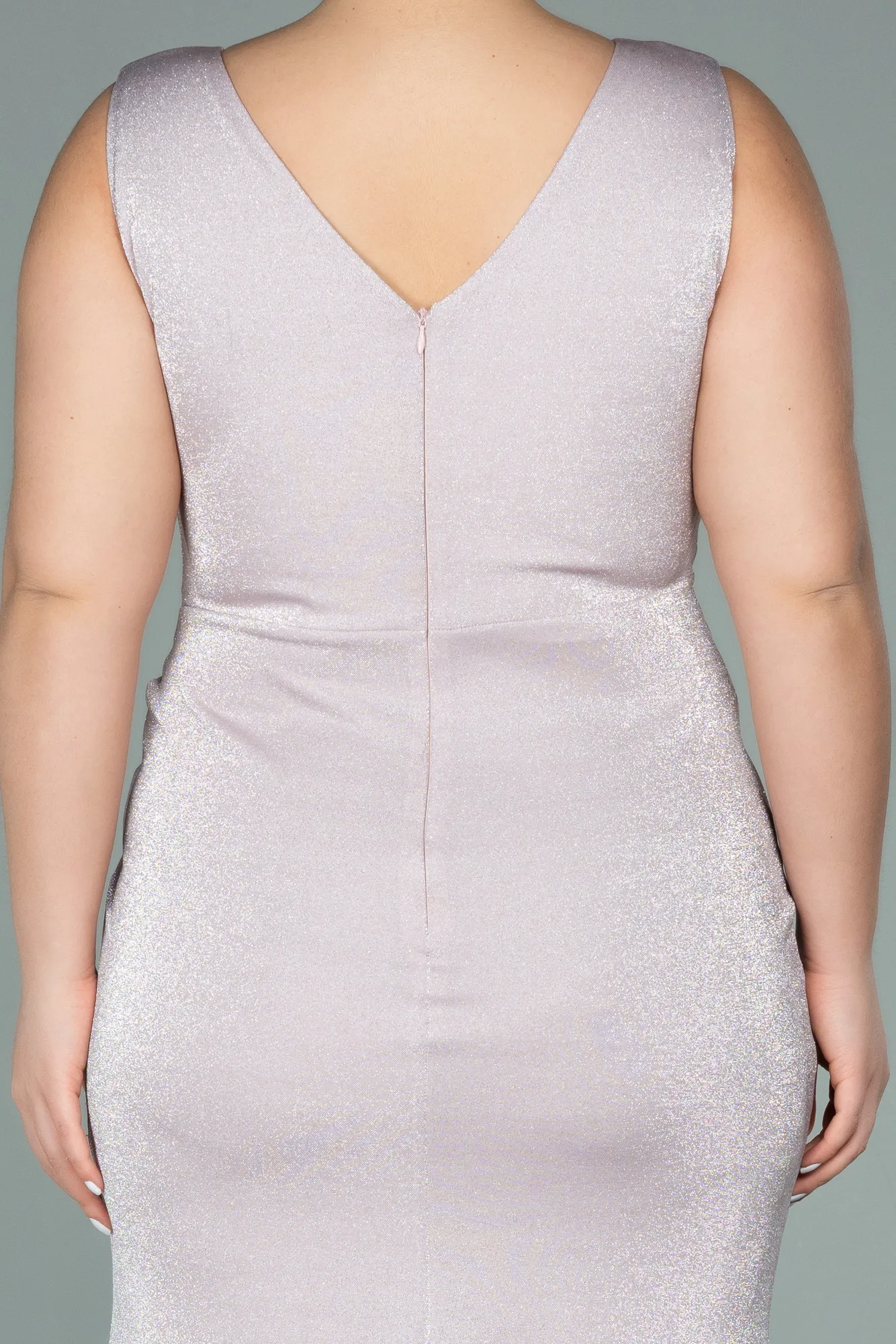 Powder Color-Long Oversized Evening Dress ABU1985