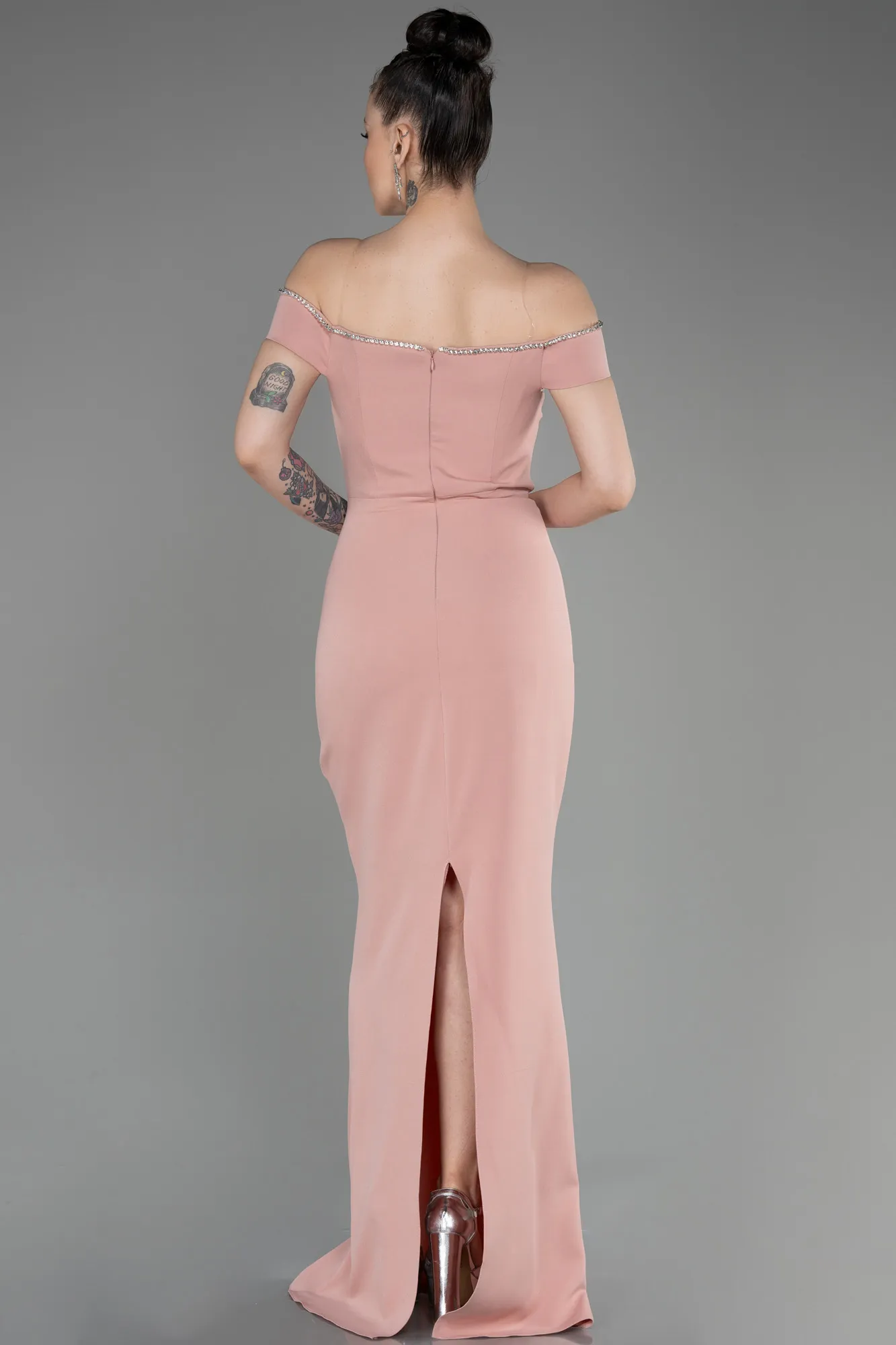 Powder Color-Long Prom Gown ABU3781