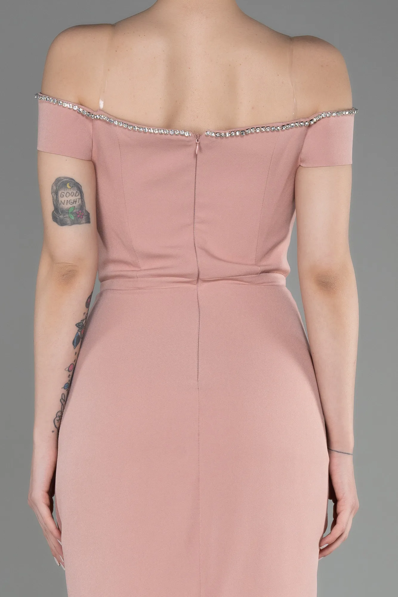 Powder Color-Long Prom Gown ABU3781