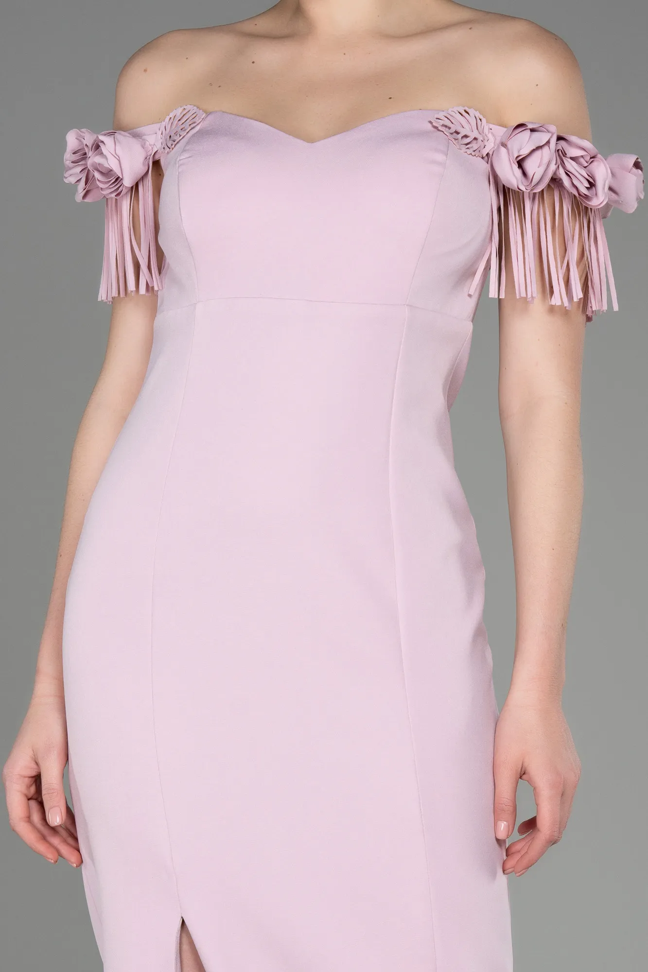 Powder Color-Midi Cocktail Dress ABK2006