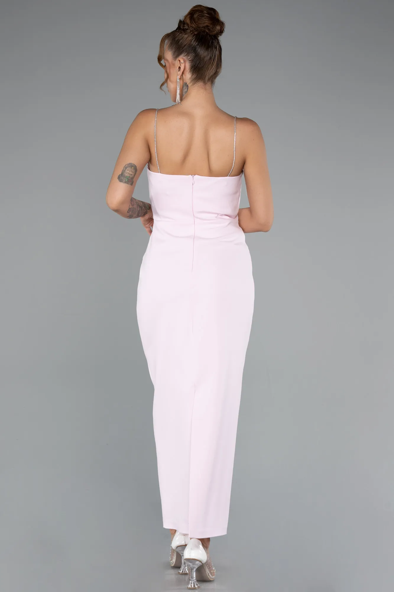 Powder Color-Midi Cocktail Dress ABK2384