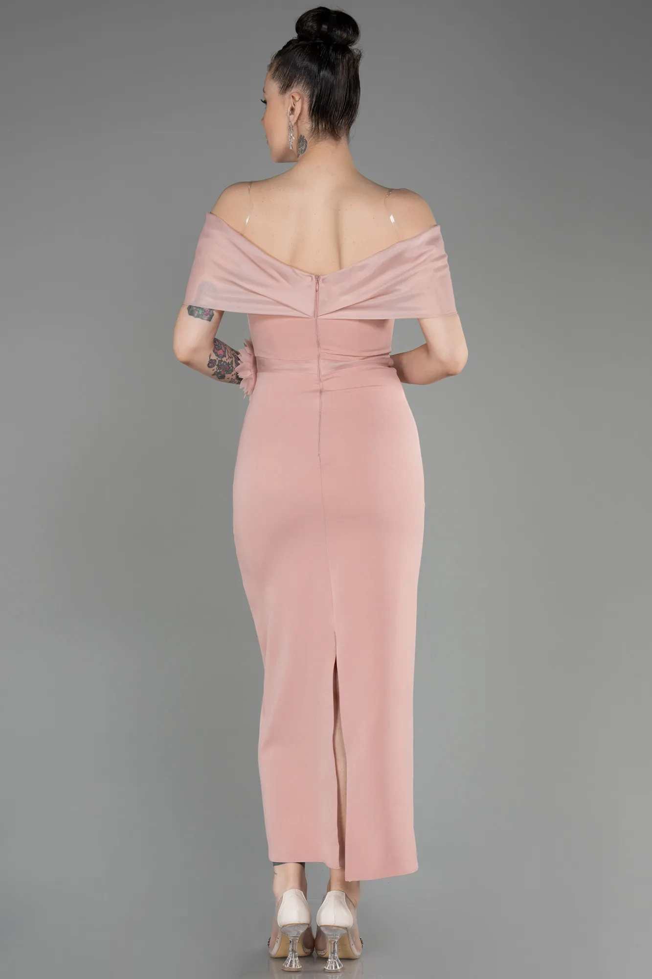 Powder Color-Midi Evening Dress ABK2014