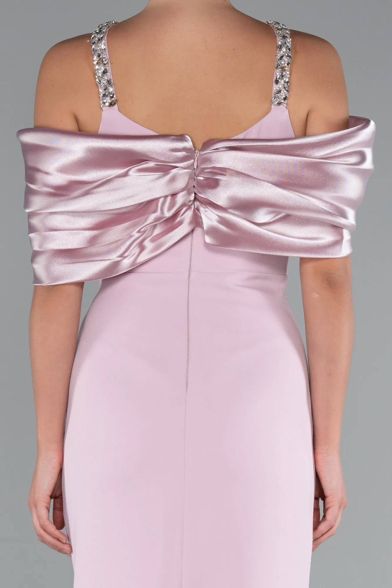 Powder Color-Midi Evening Dress ABU5073