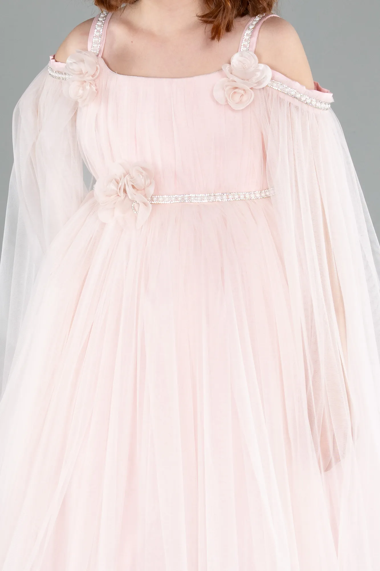 Powder Color-Midi Girl Dress ABK2299