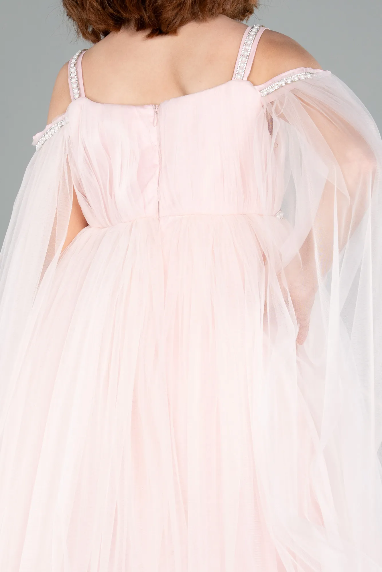 Powder Color-Midi Girl Dress ABK2299