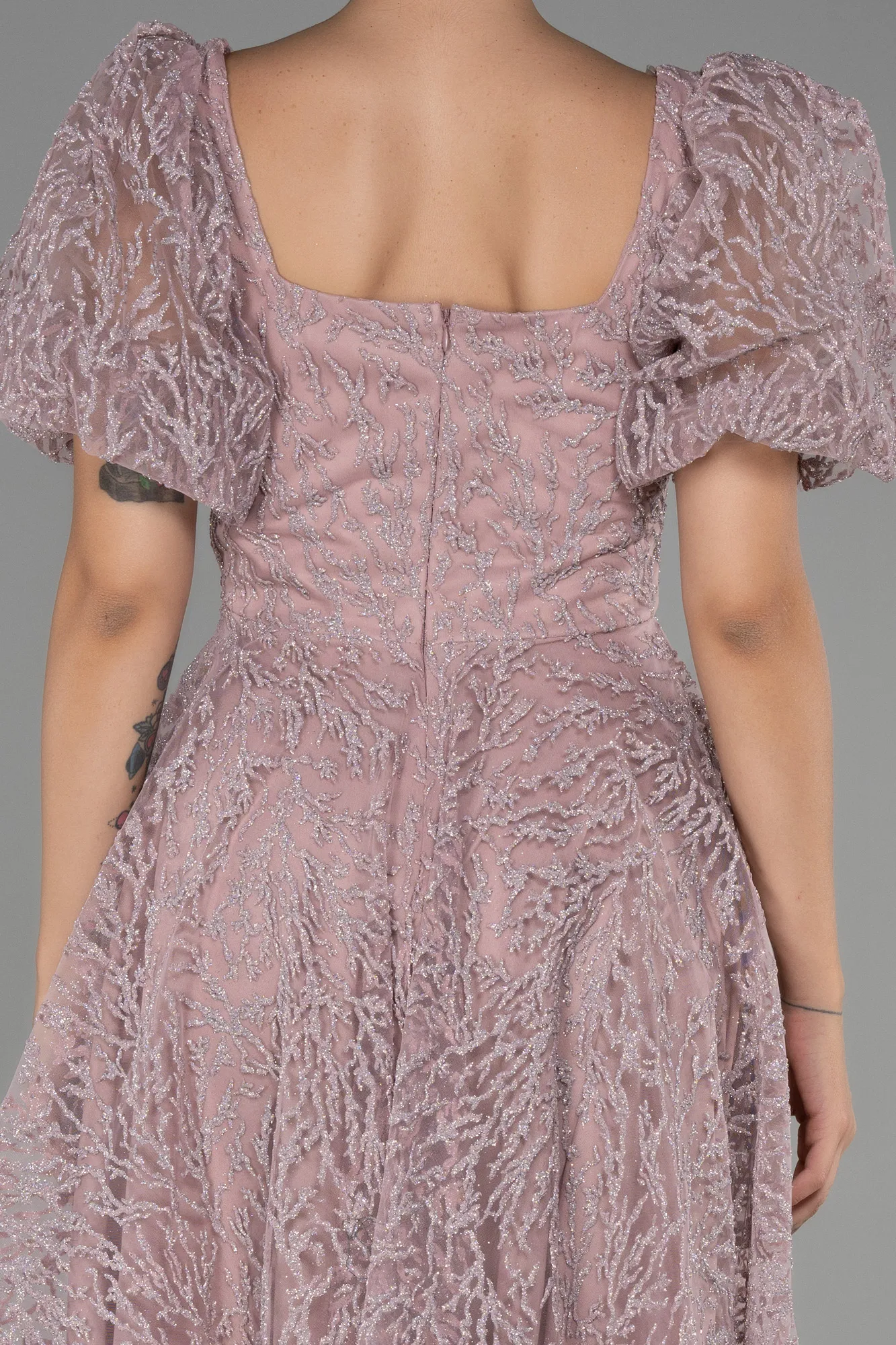 Powder Color-Midi Invitation Dress ABK1724