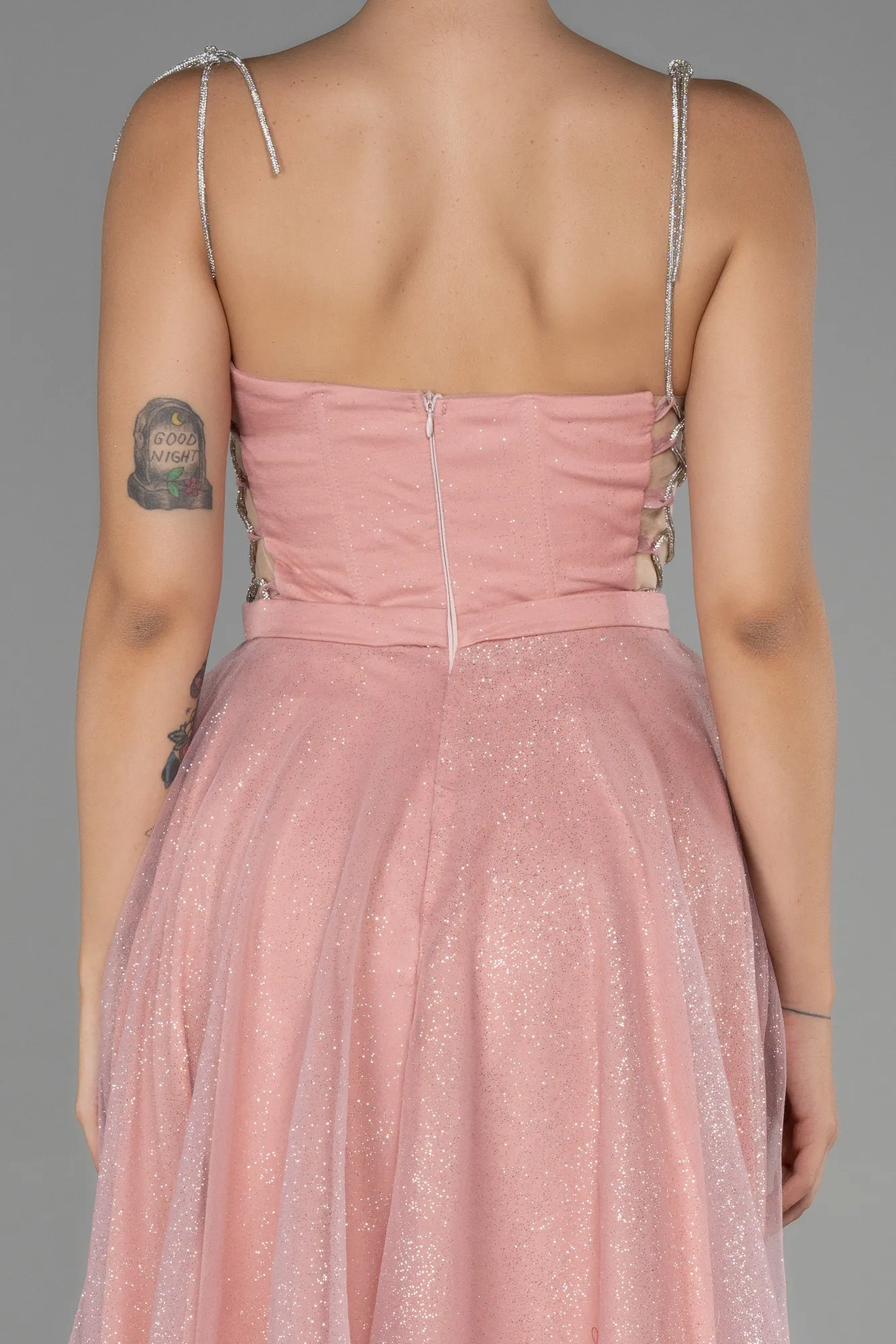 Powder Color-Midi Invitation Dress ABK1844