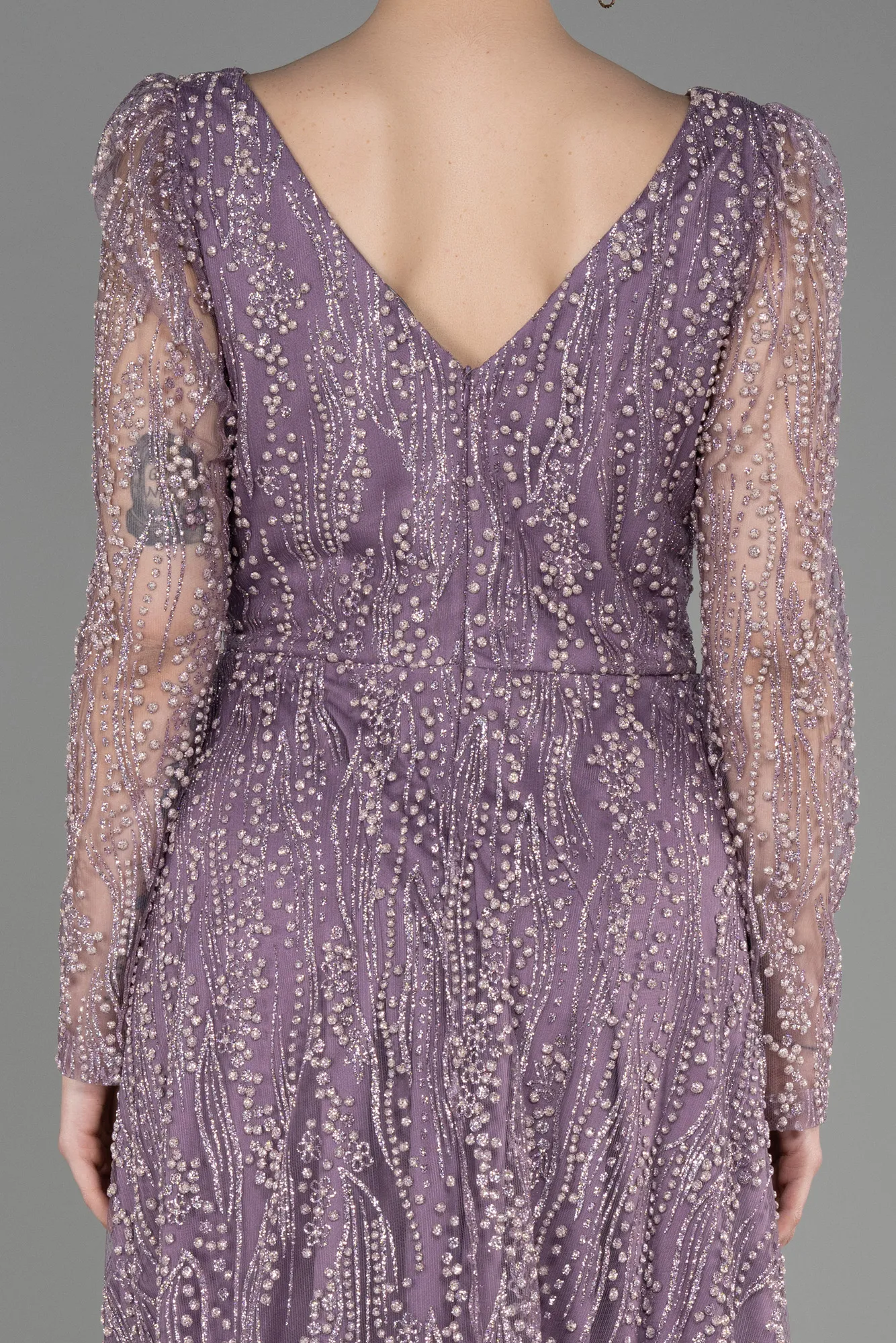 Powder Color-Midi Party Dress ABK1990