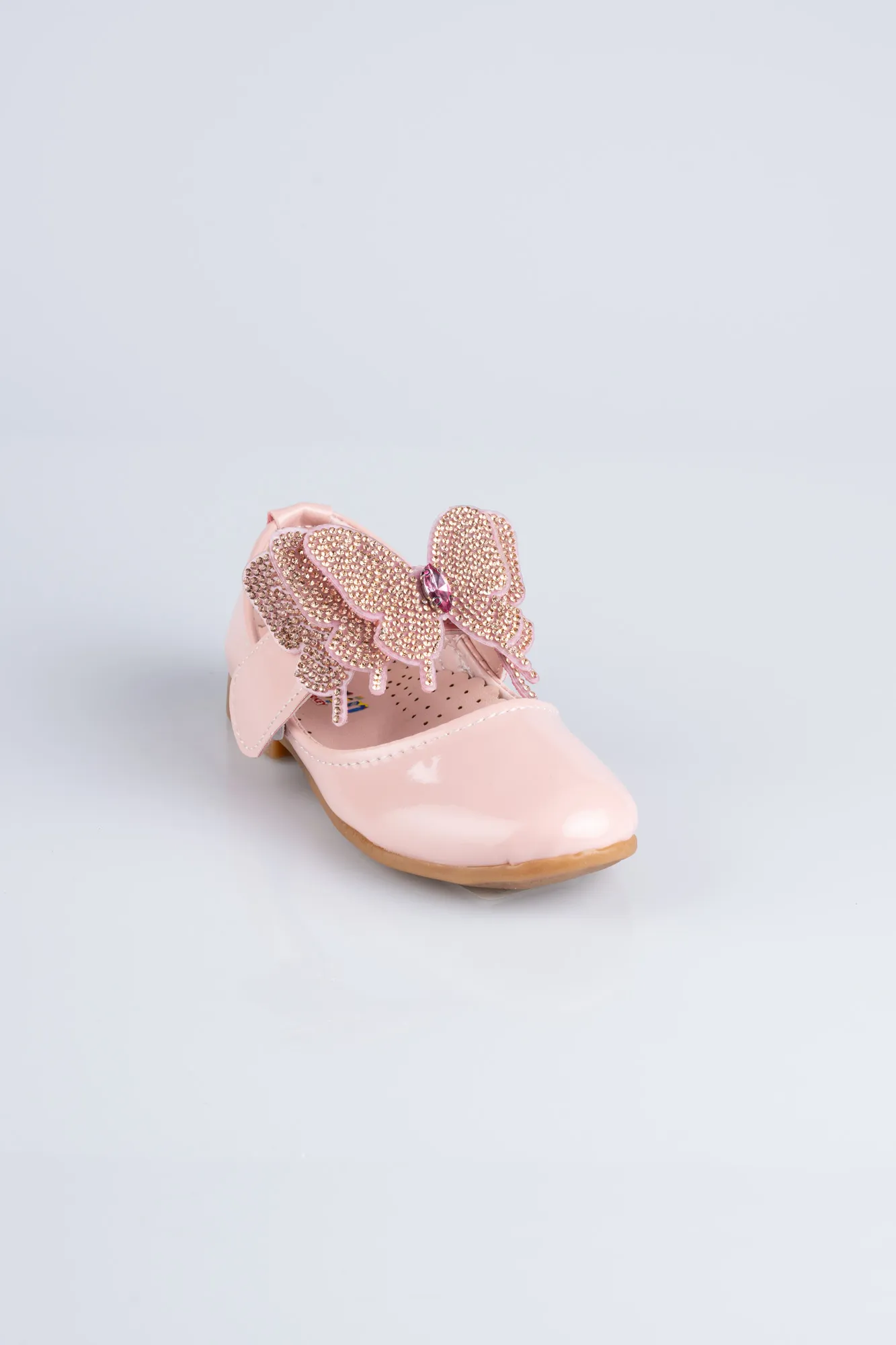 Powder Color-Patent Leather Kid Shoe MJ4001