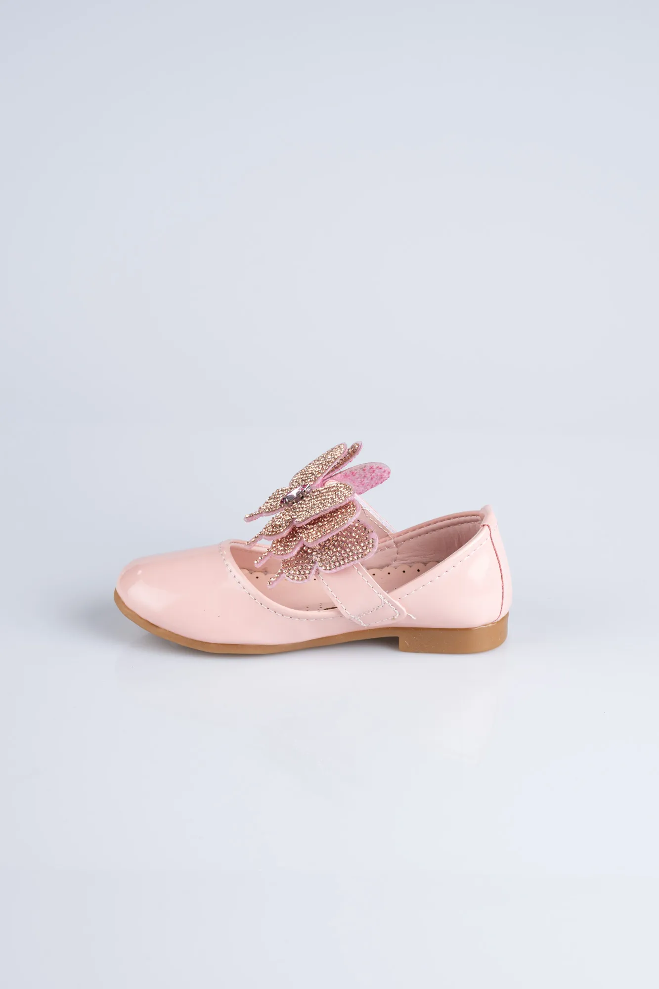 Powder Color-Patent Leather Kid Shoe MJ4001