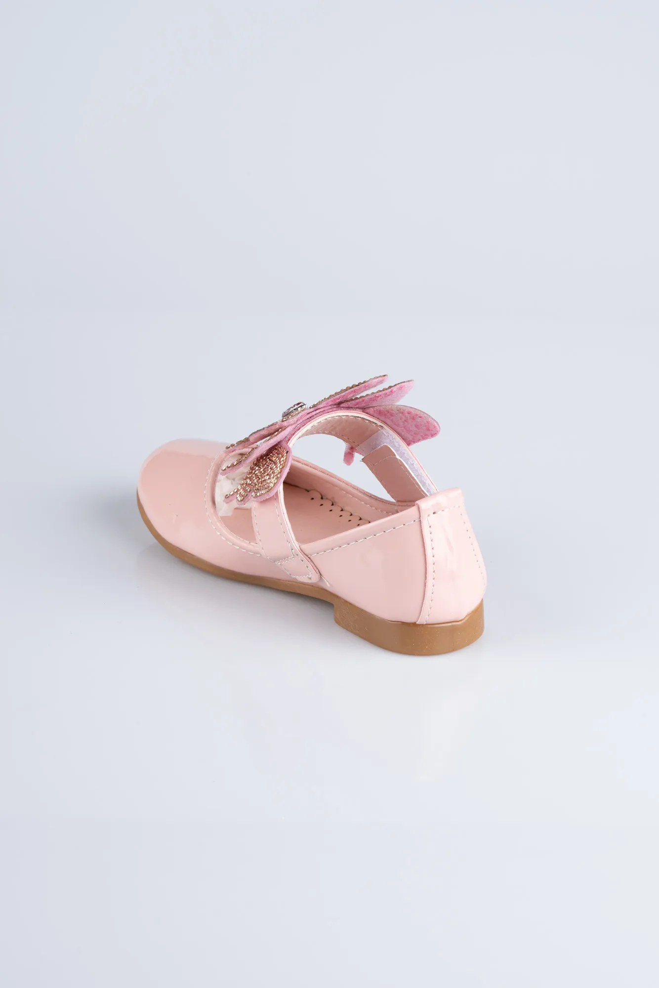 Powder Color-Patent Leather Kid Shoe MJ4001