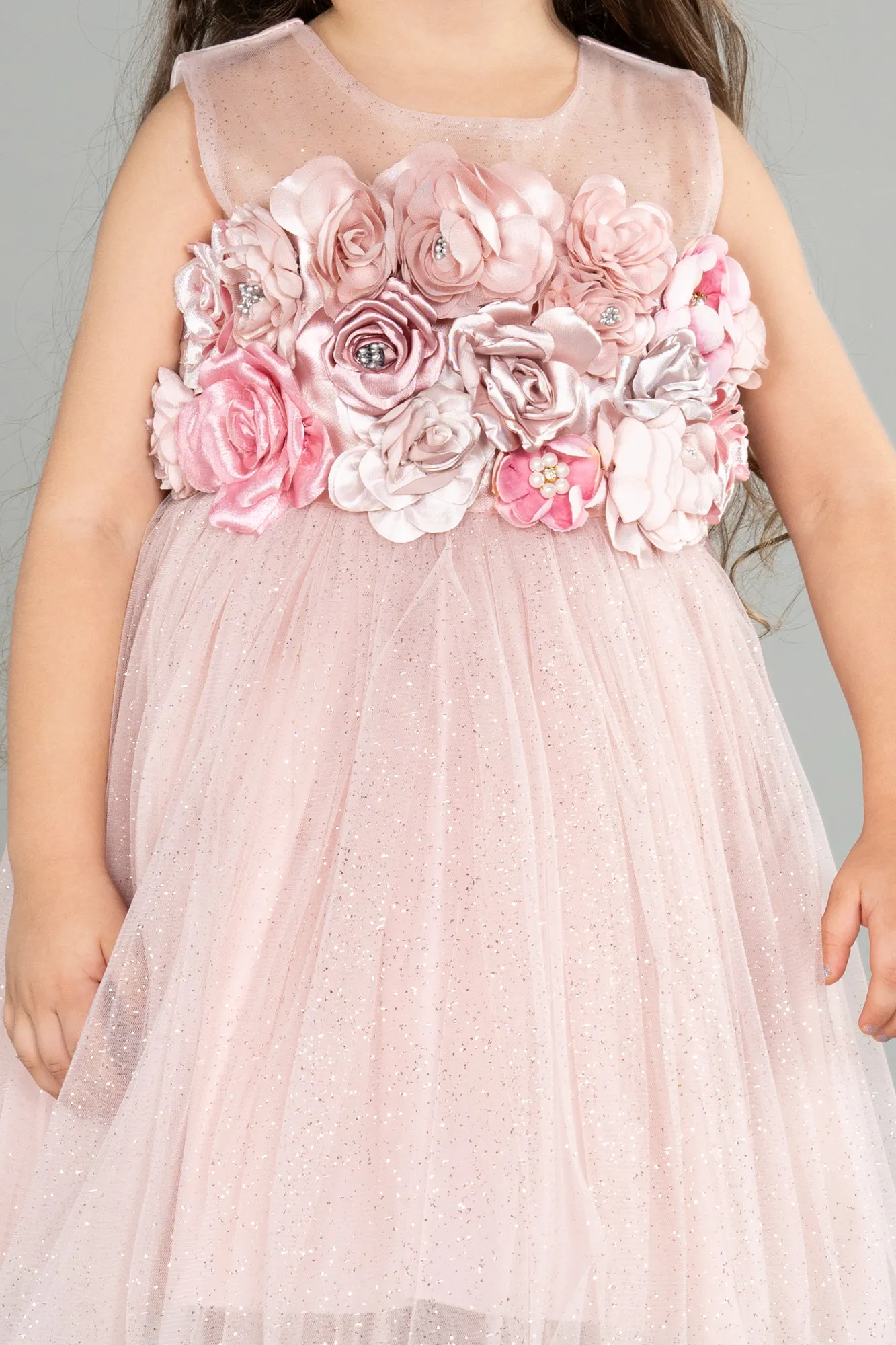 Powder Color-Short Girl Dress ABK1766