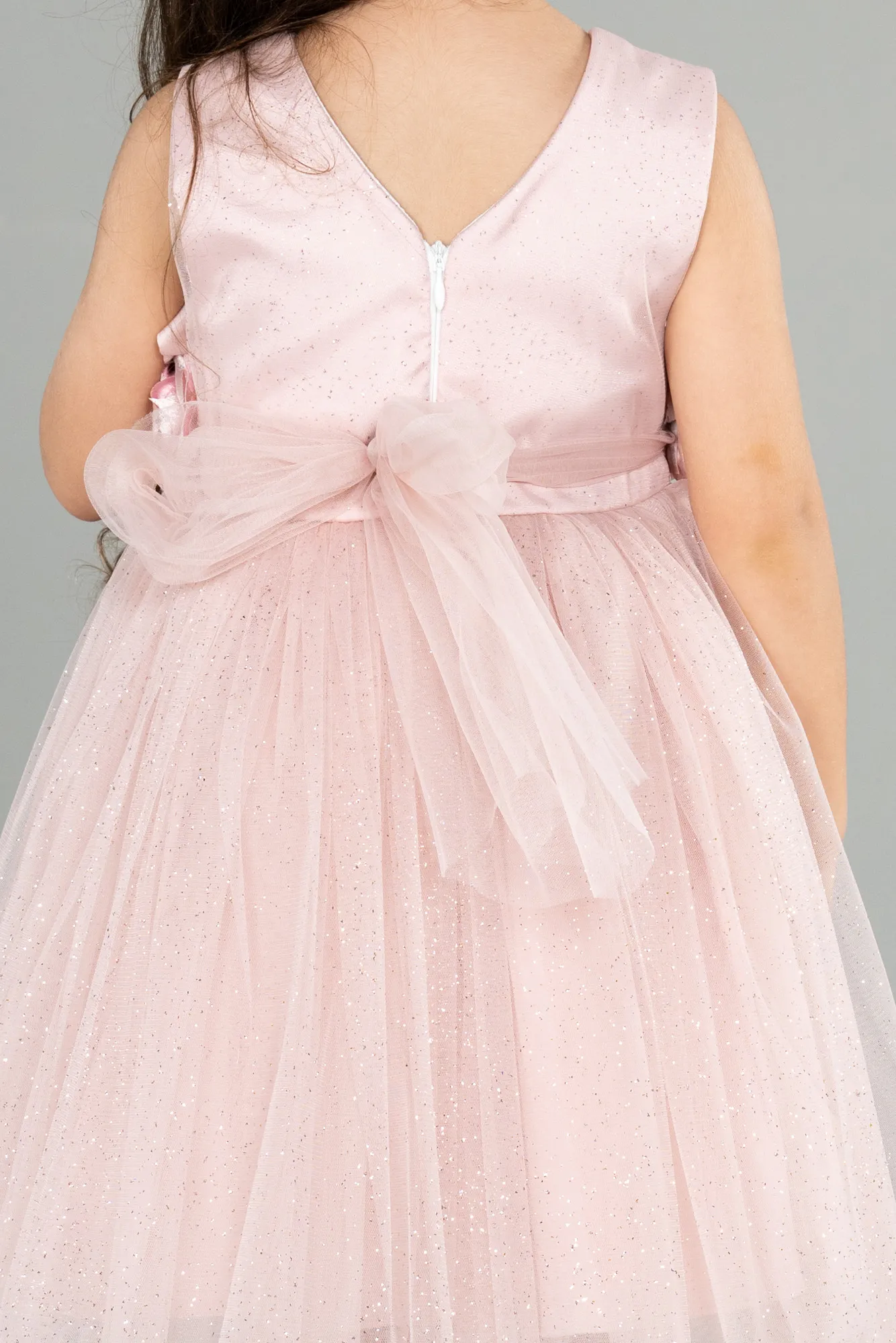 Powder Color-Short Girl Dress ABK1766