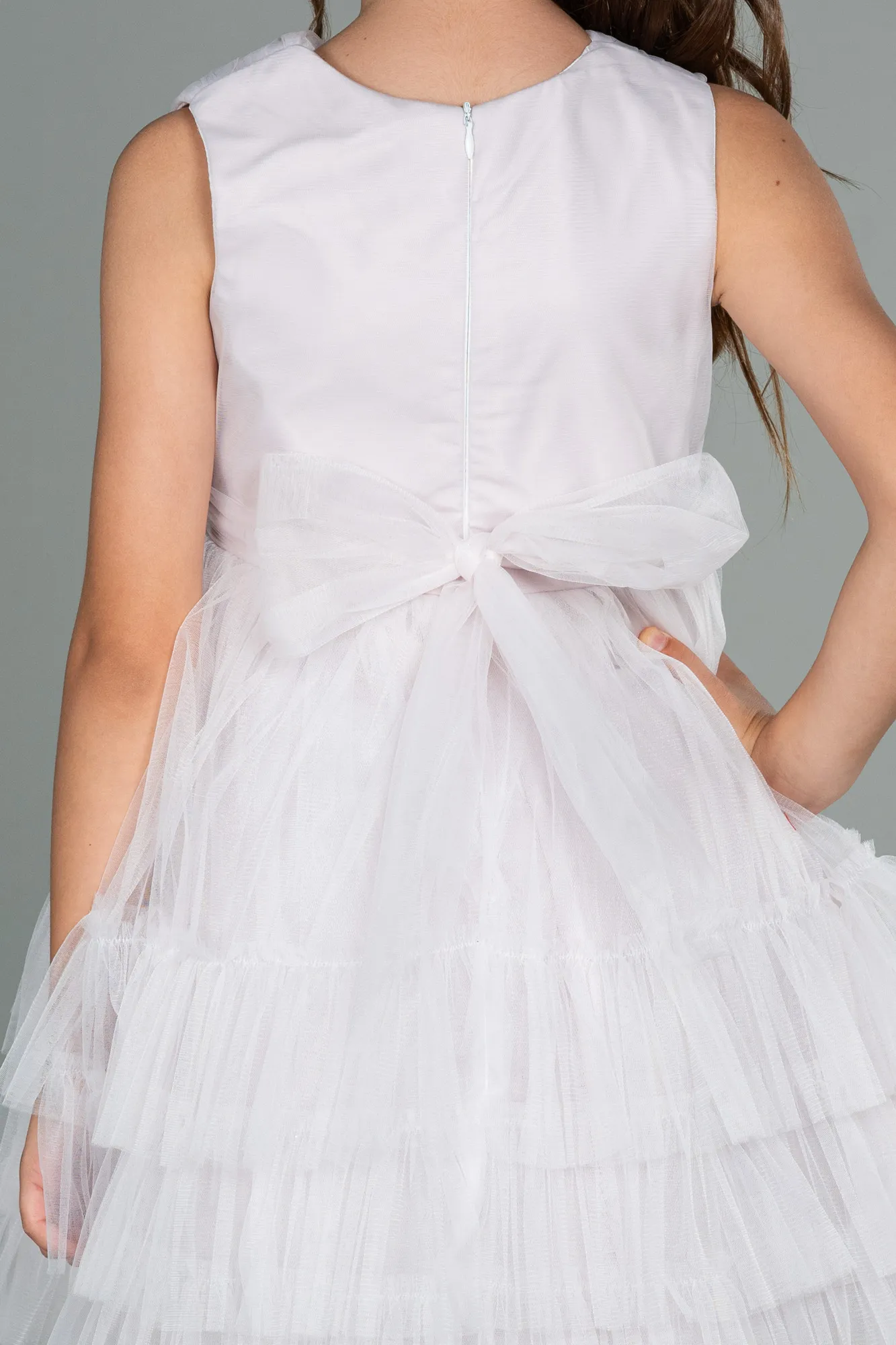 Powder Color-Short Girl Dress ABK1769