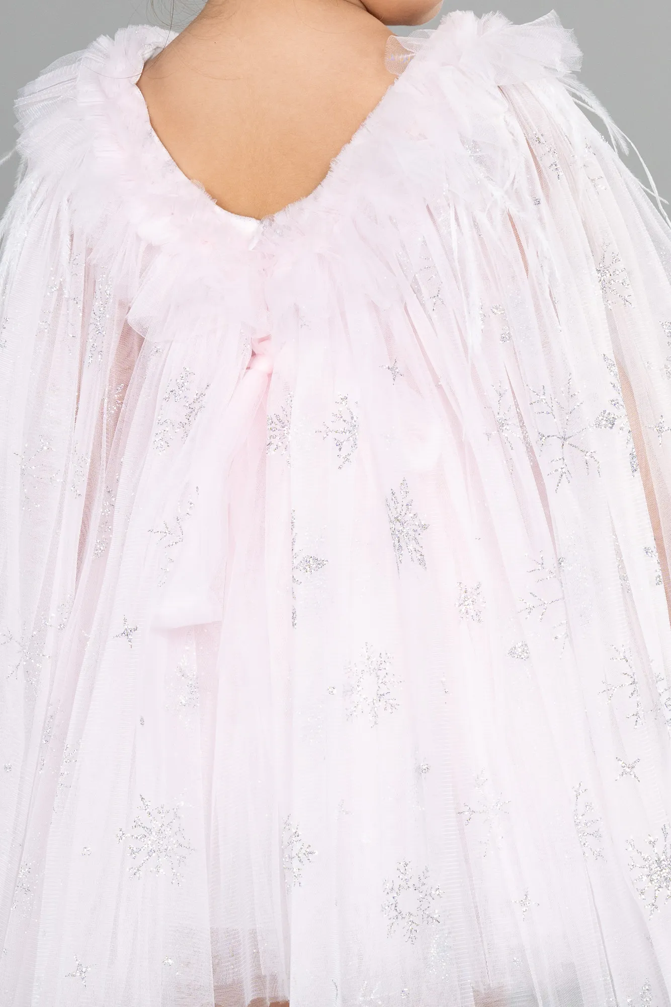 Powder Color-Short Girl Dress ABK1770