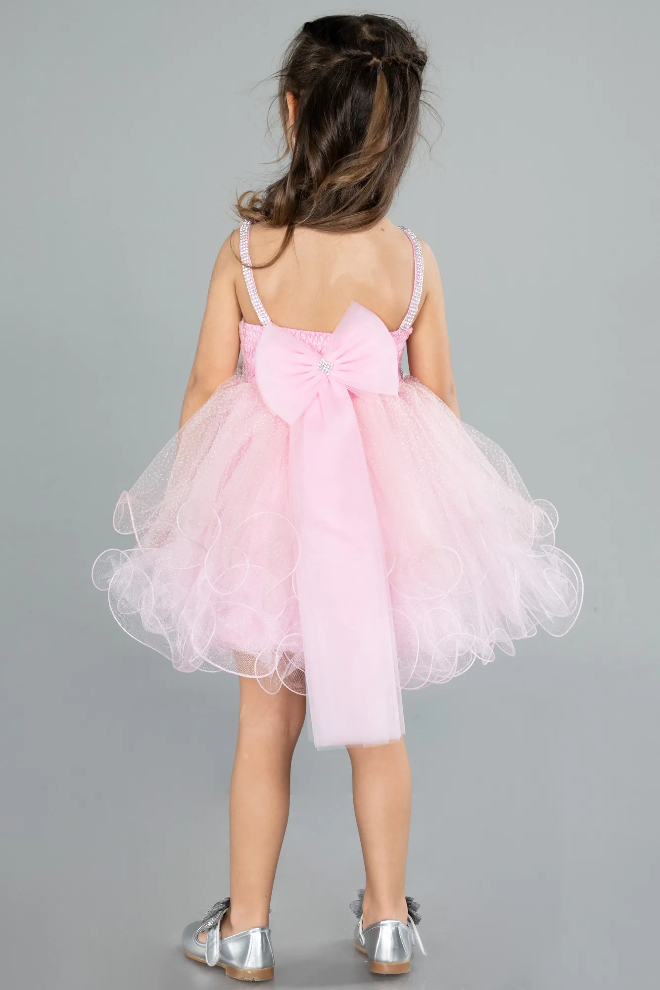 Powder Color-Short Girl Dress ABK2142