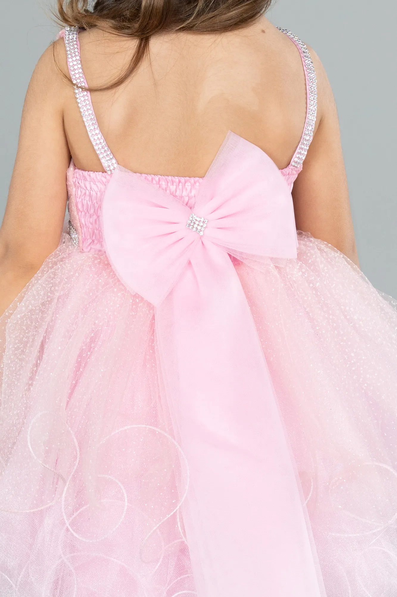 Powder Color-Short Girl Dress ABK2142