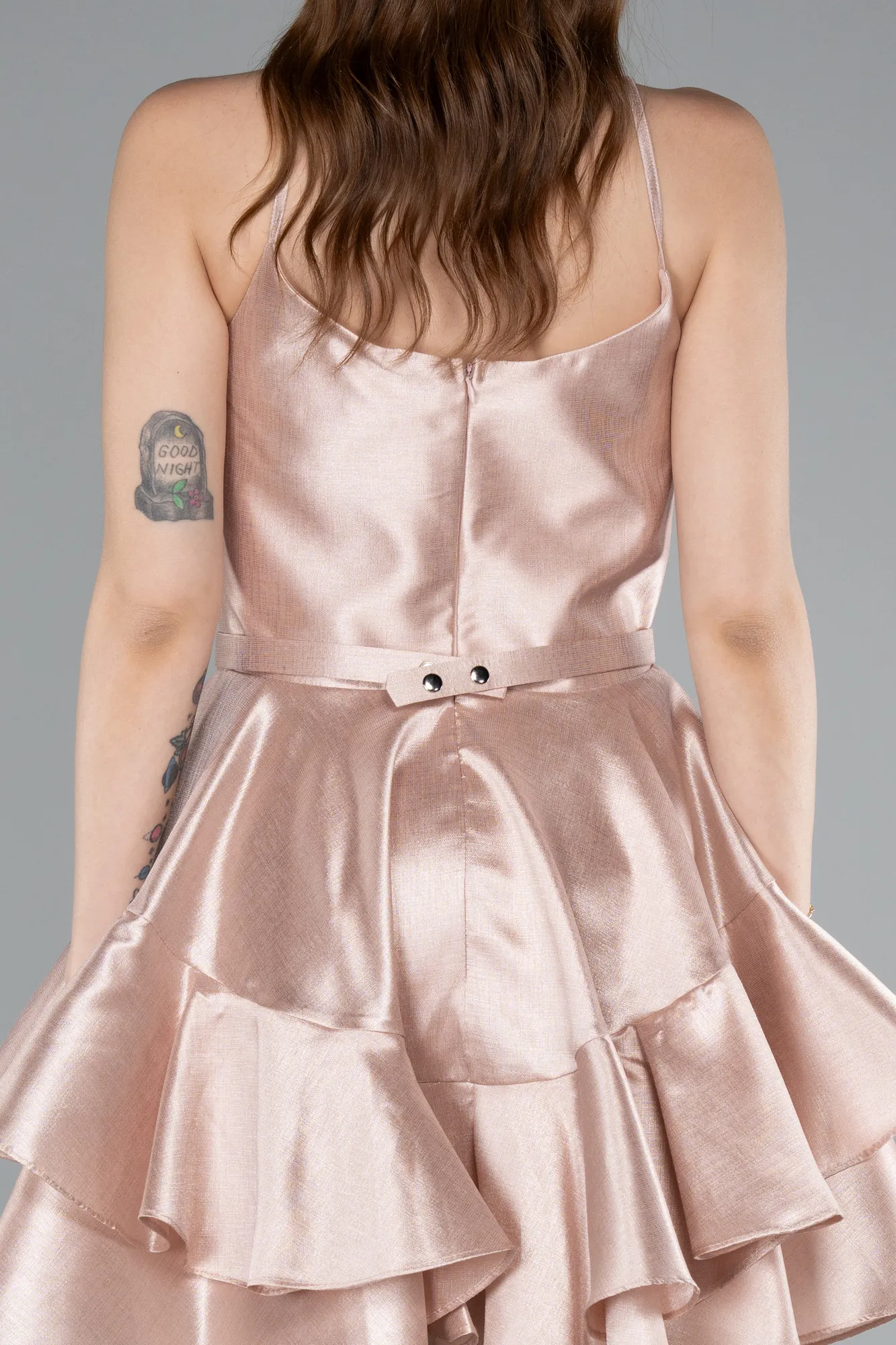 Powder Color-Short Mermaid Prom Dress ABK2356