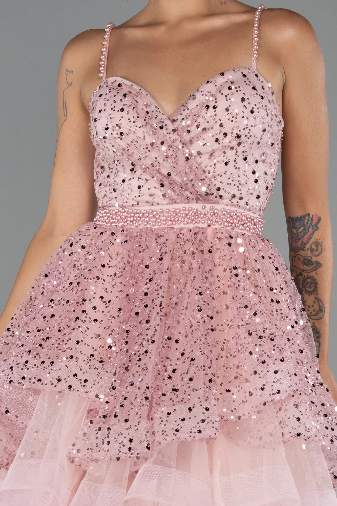 Powder Color-Short Party Dress ABK2435