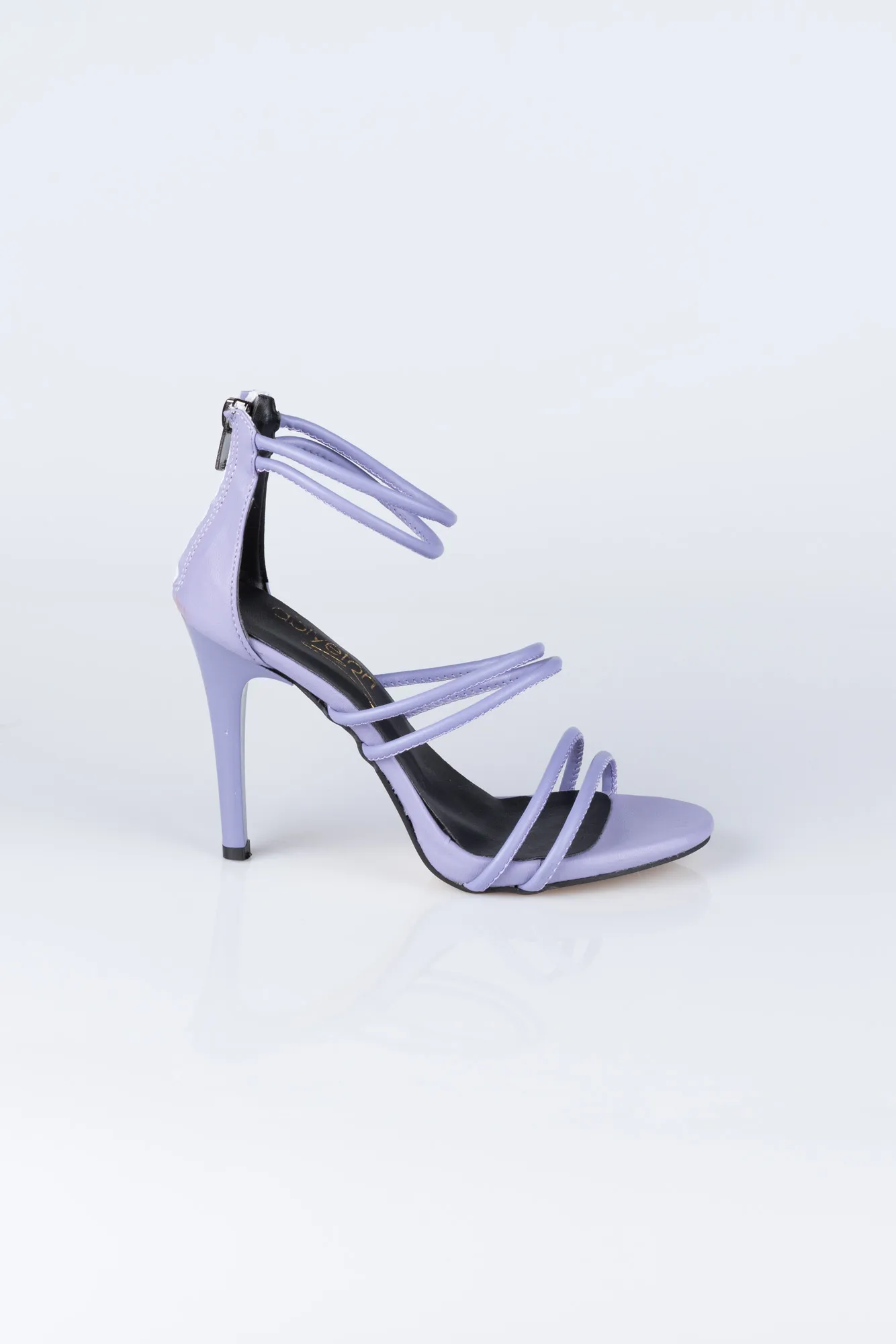 Purple-Leather Stiletto AB1041