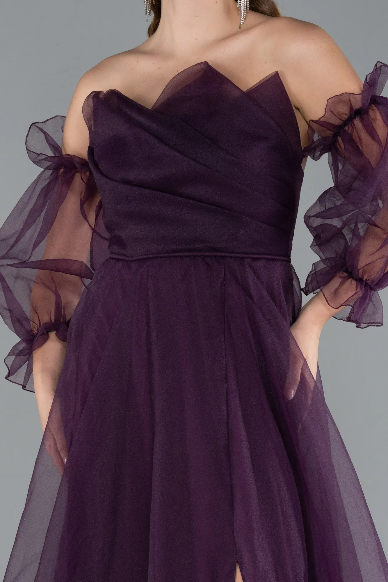 Purple-Long Evening Dress ABU2076