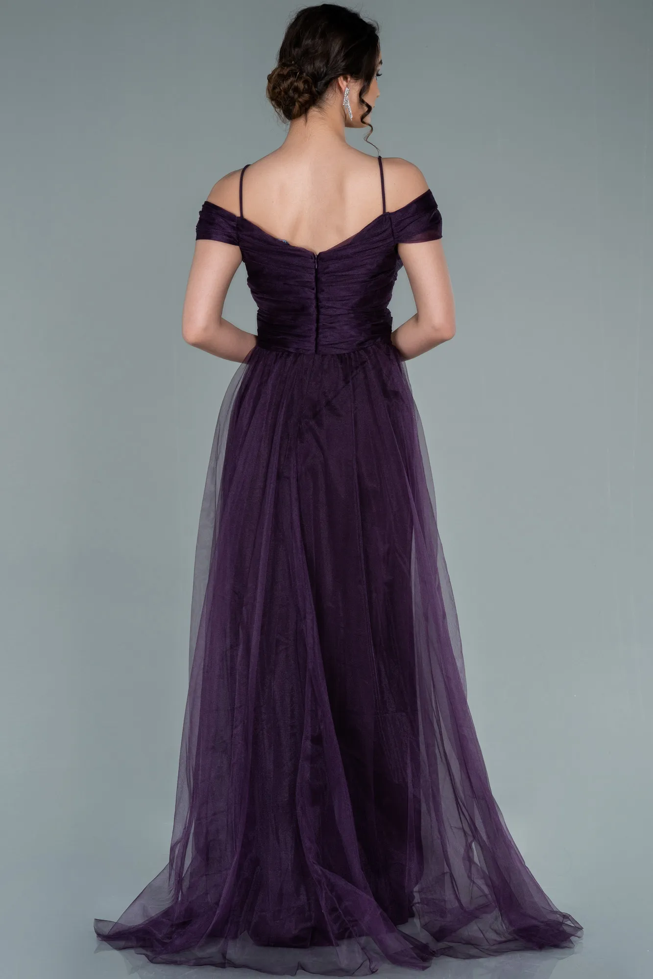Purple-Long Evening Dress ABU2336