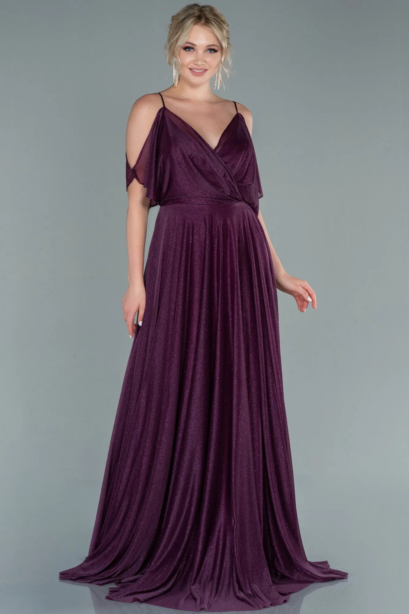 Purple-Long Evening Dress ABU2484