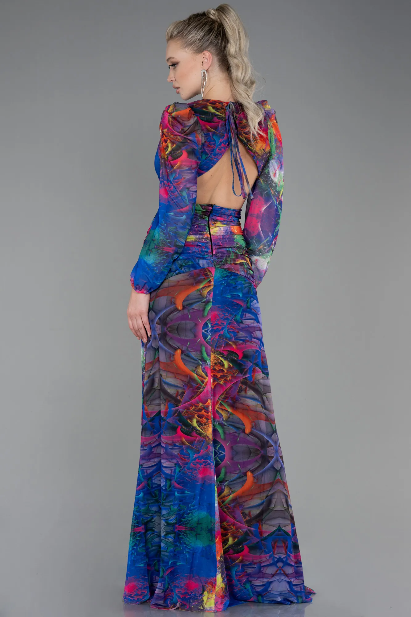 Purple-Long Evening Dress ABU2637