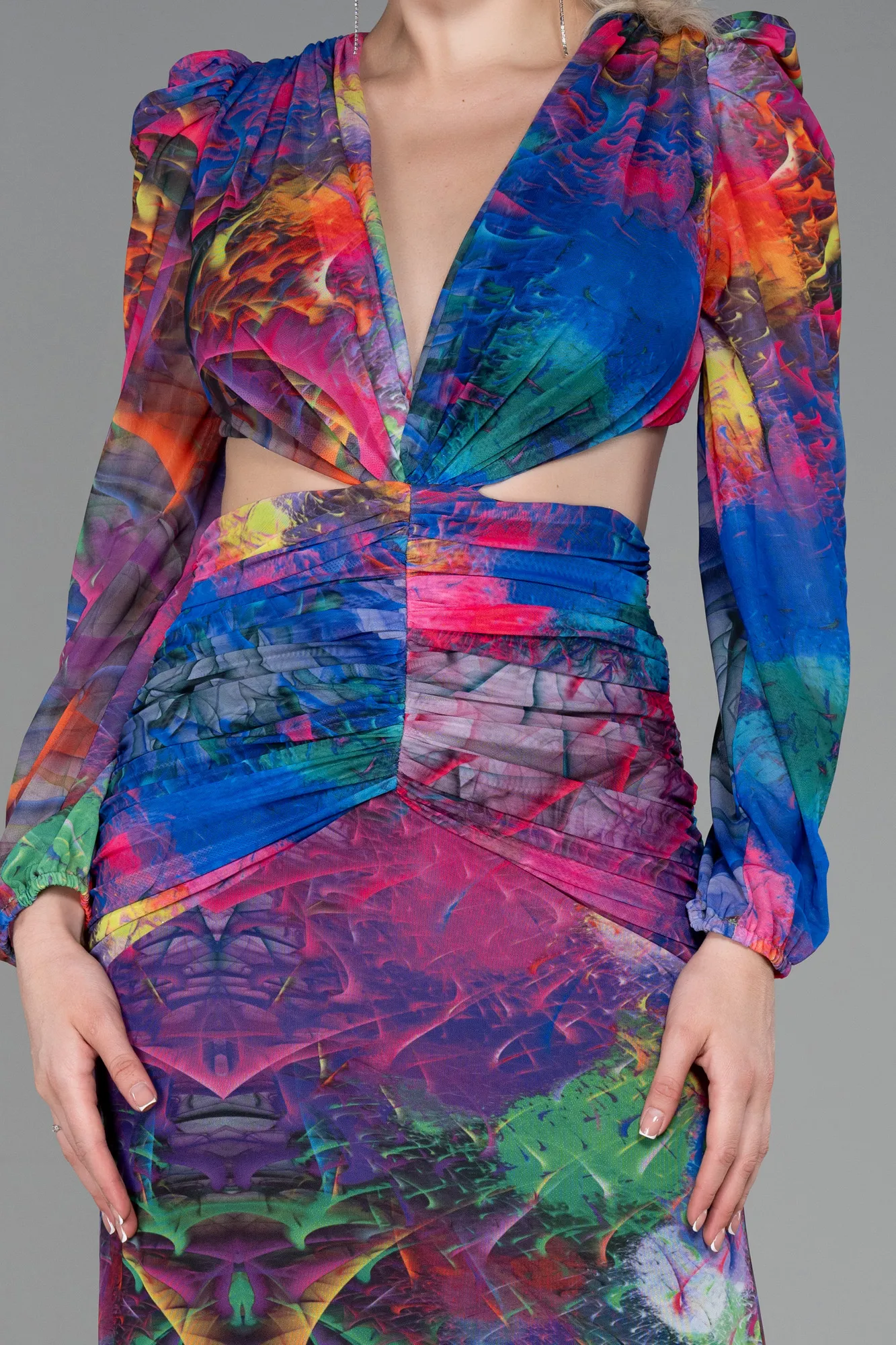 Purple-Long Evening Dress ABU2637