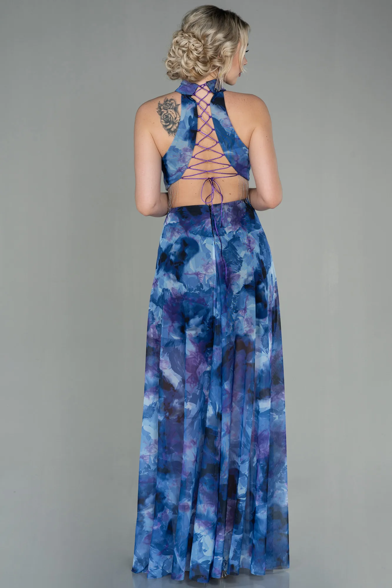 Purple-Long Evening Dress ABU2891