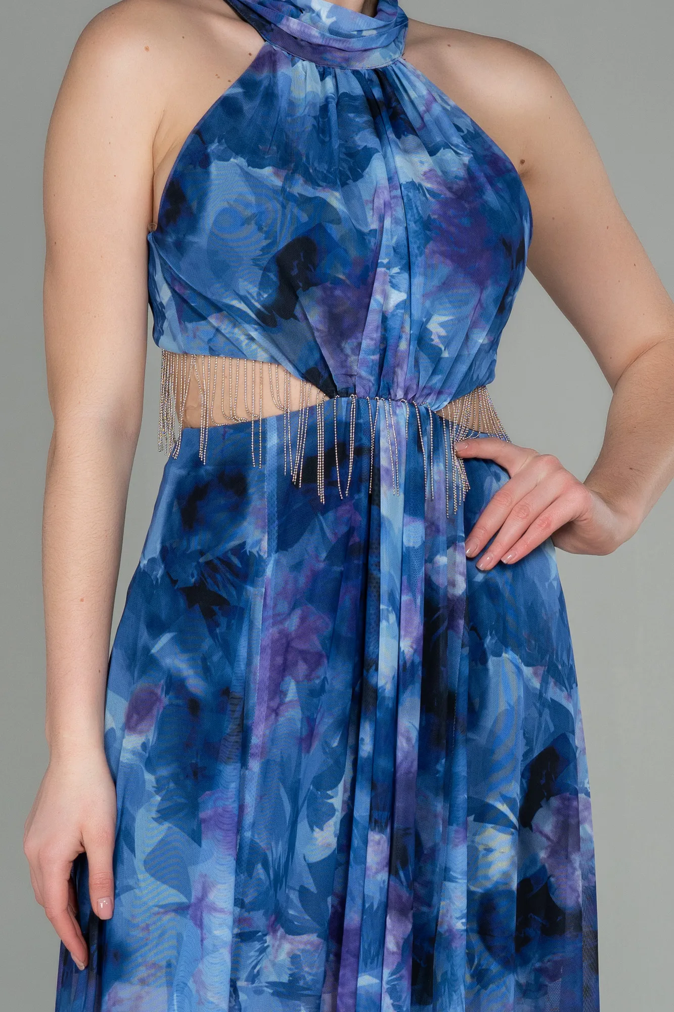 Purple-Long Evening Dress ABU2891