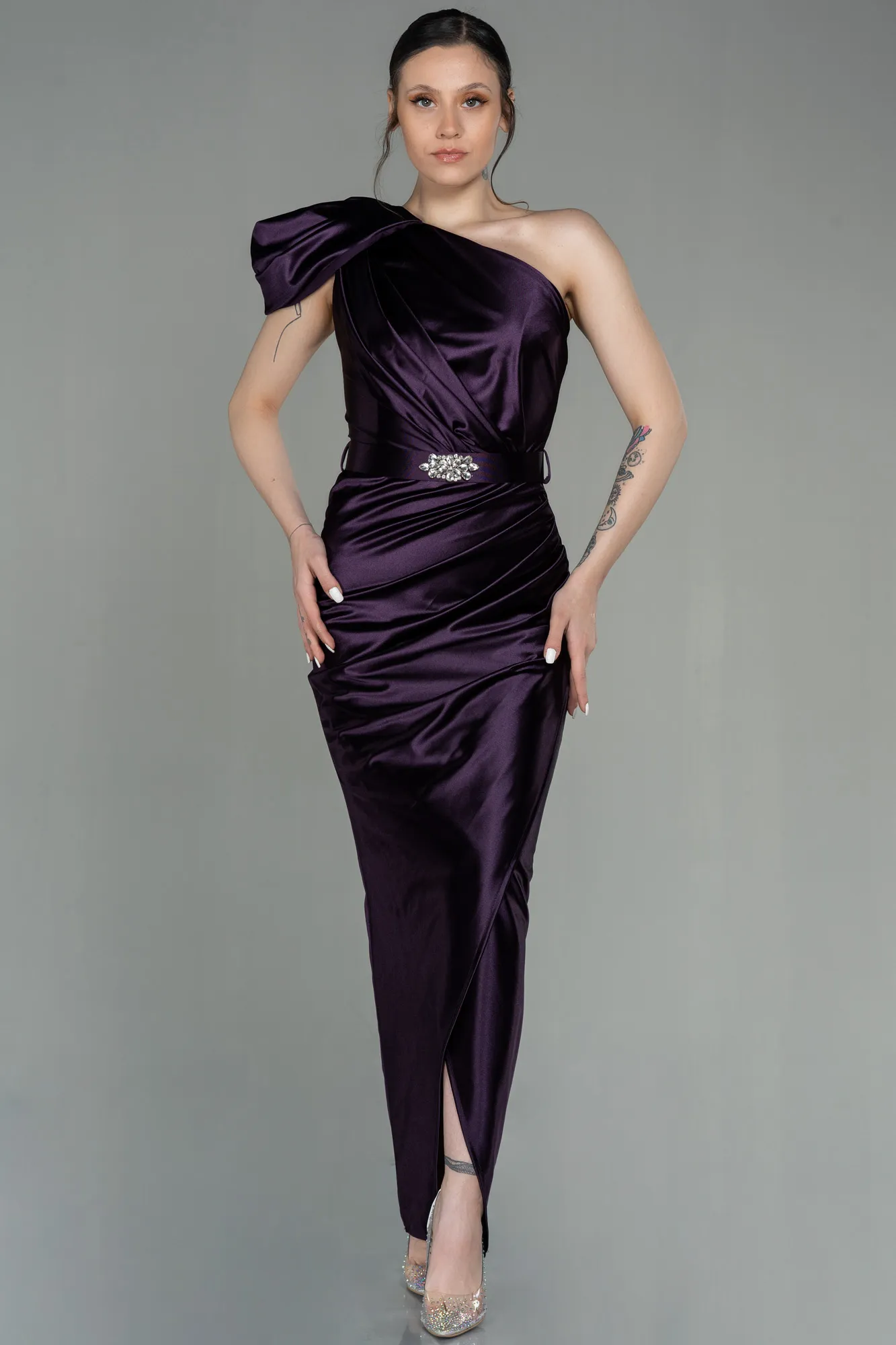 Purple-Long Evening Dress ABU2982