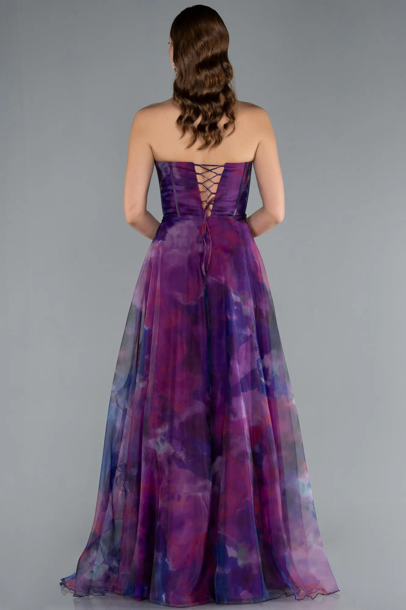 Purple-Long Evening Dress ABU3360