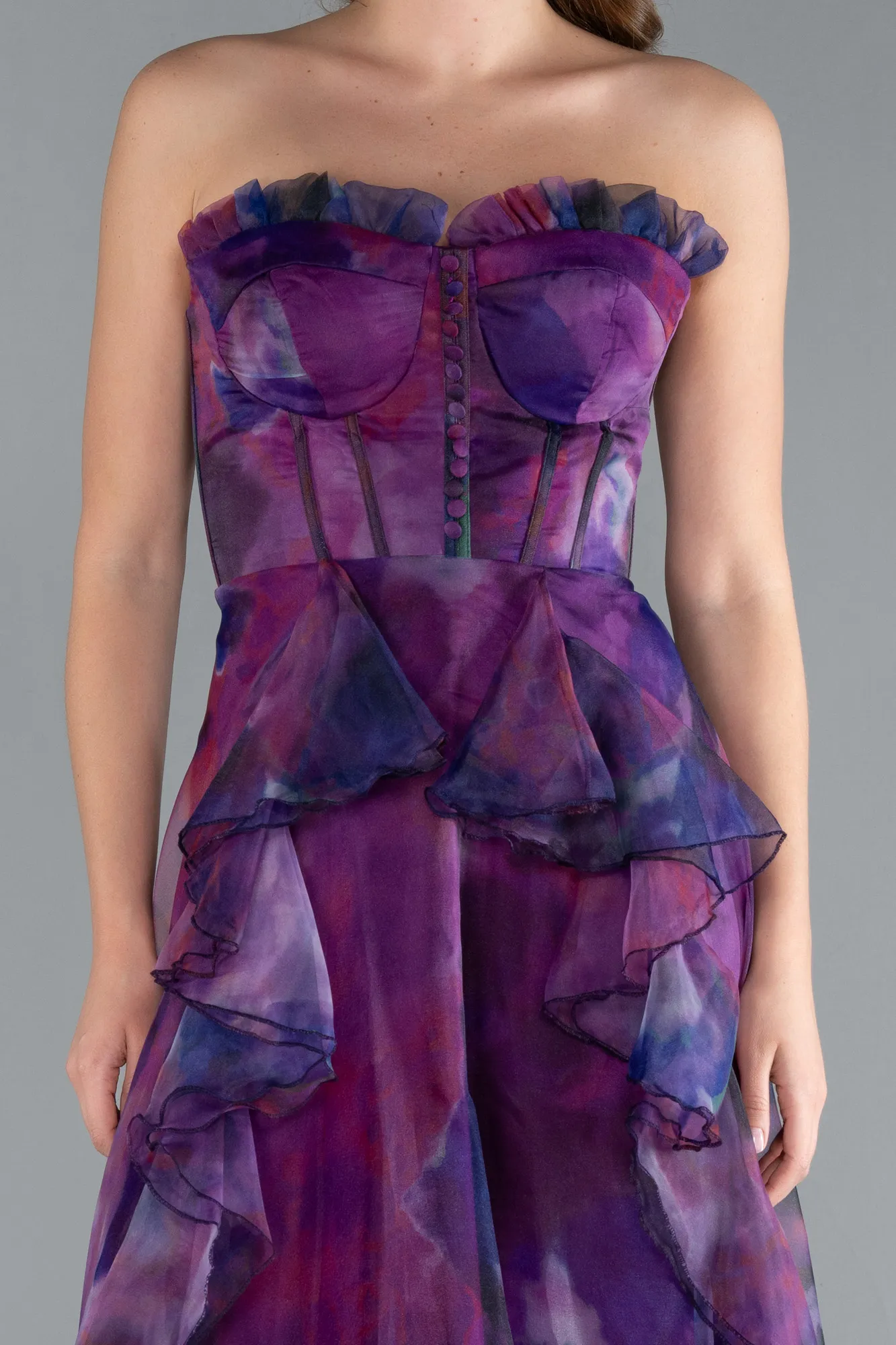 Purple-Long Evening Dress ABU3360