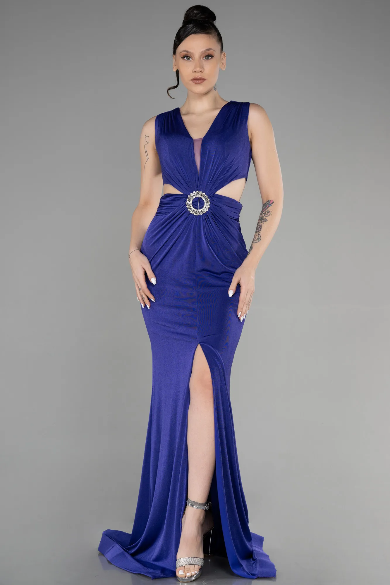 Purple-Long Evening Dress ABU3528