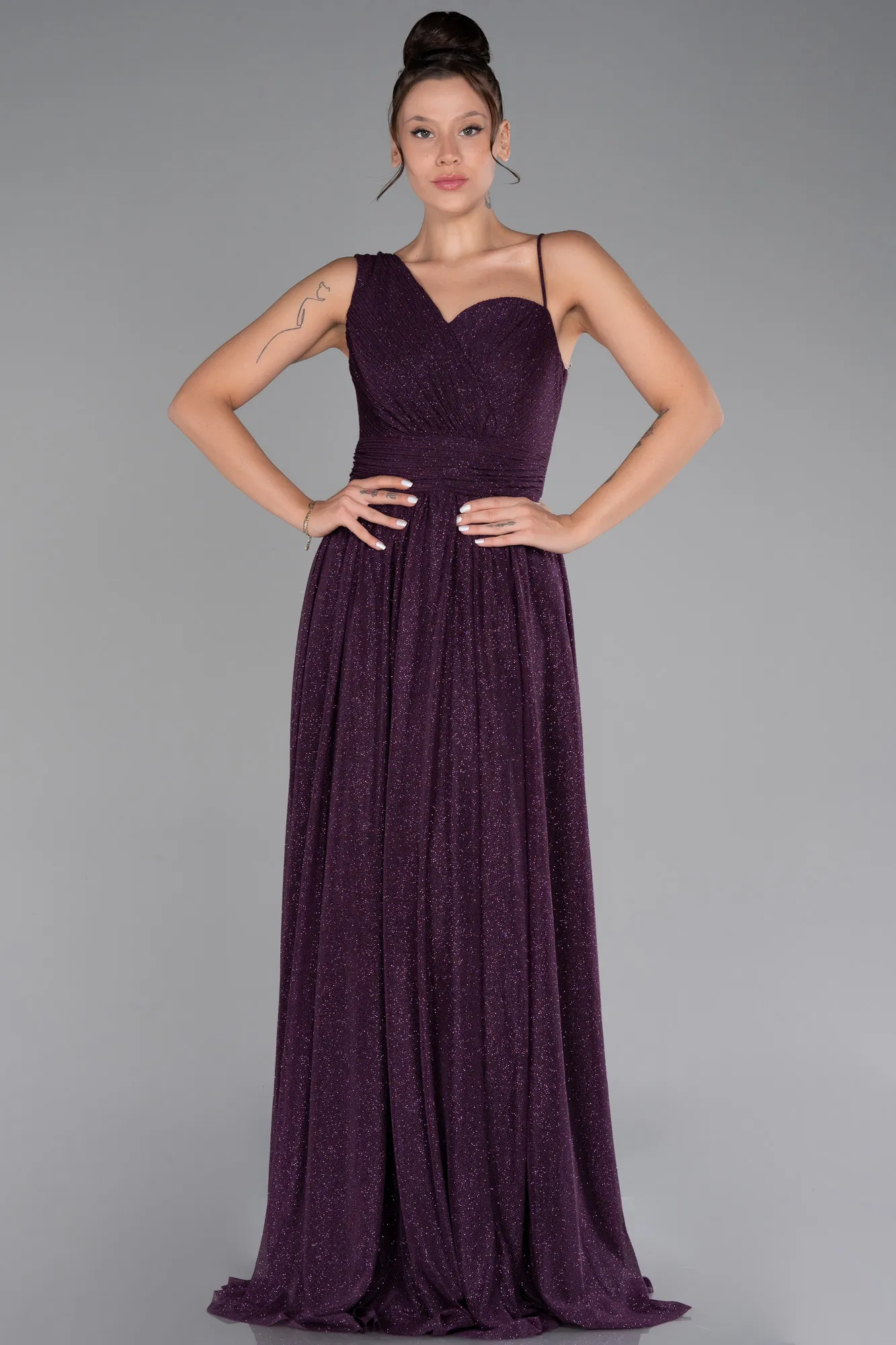 Purple-Long Evening Dress ABU4190