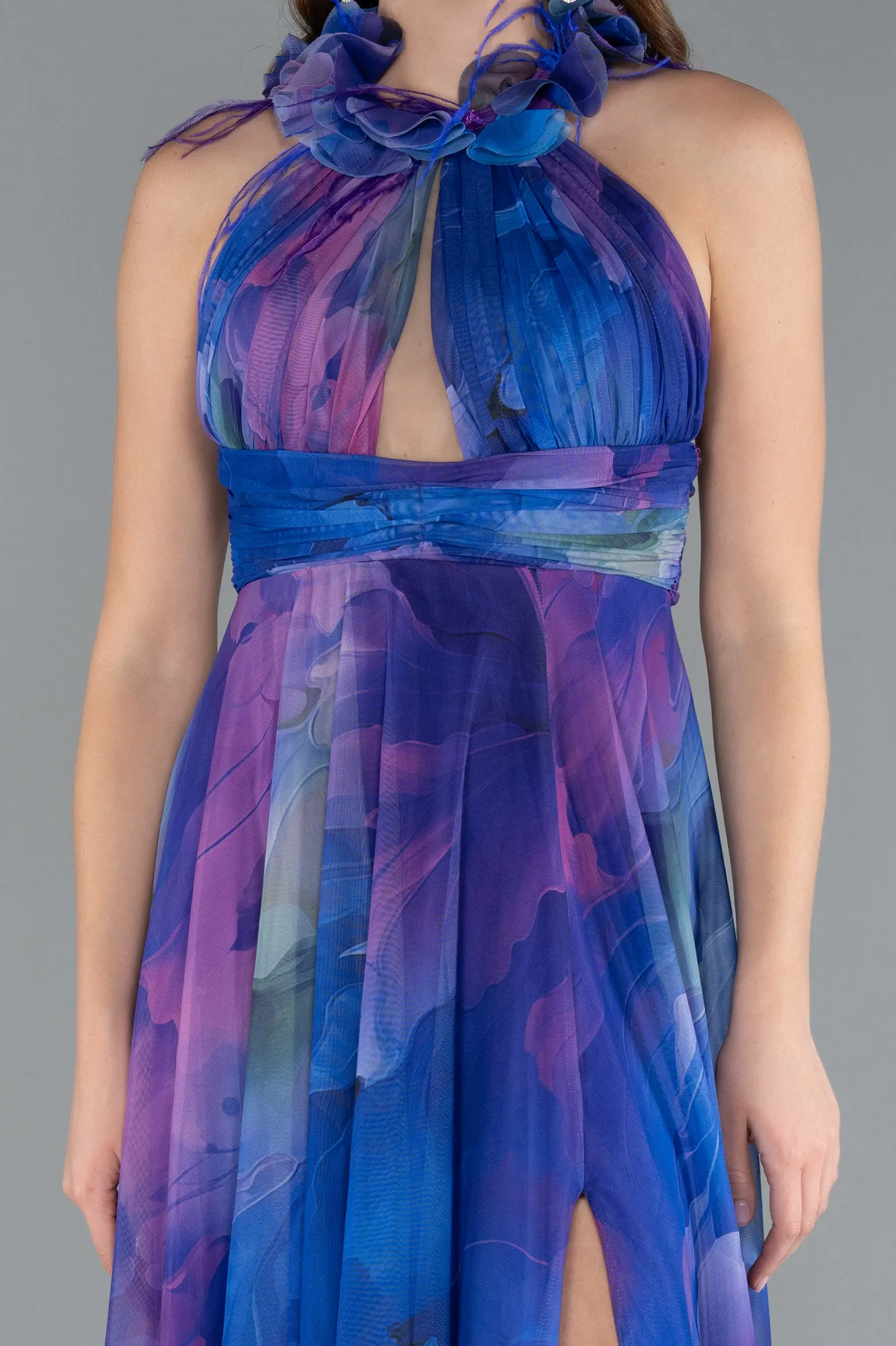 Purple-Long Evening Dress ABU4901