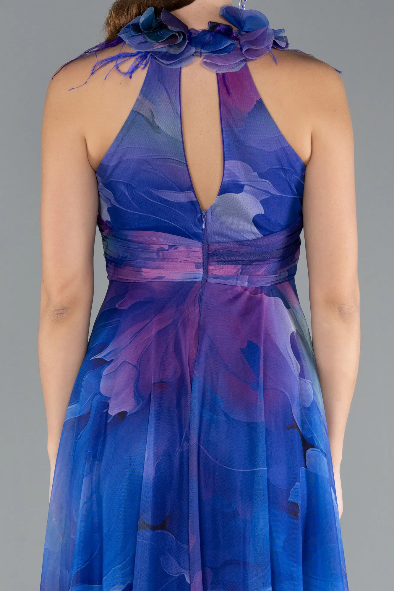 Purple-Long Evening Dress ABU4901