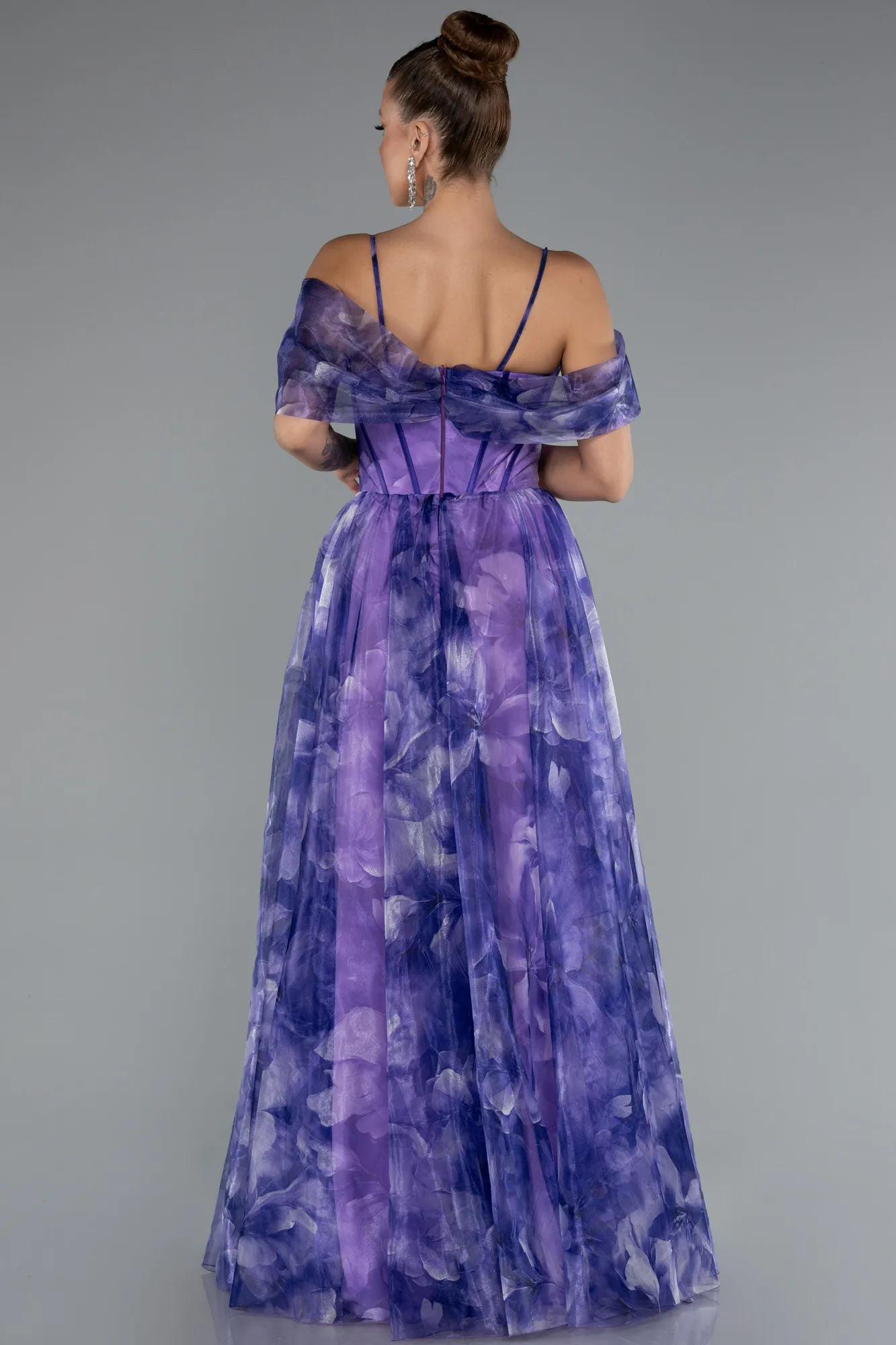 Purple-Long Evening Dress ABU5133