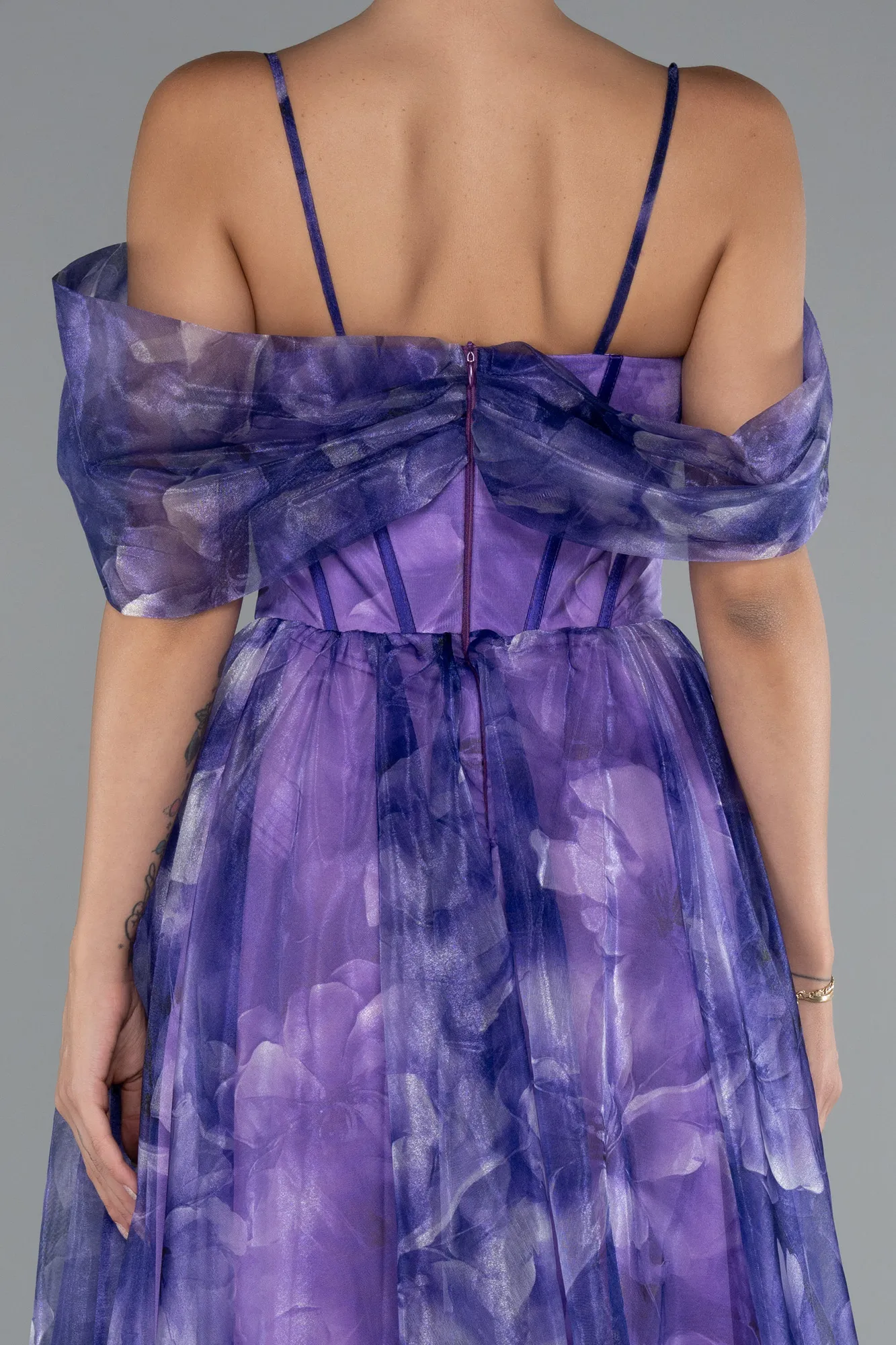 Purple-Long Evening Dress ABU5133