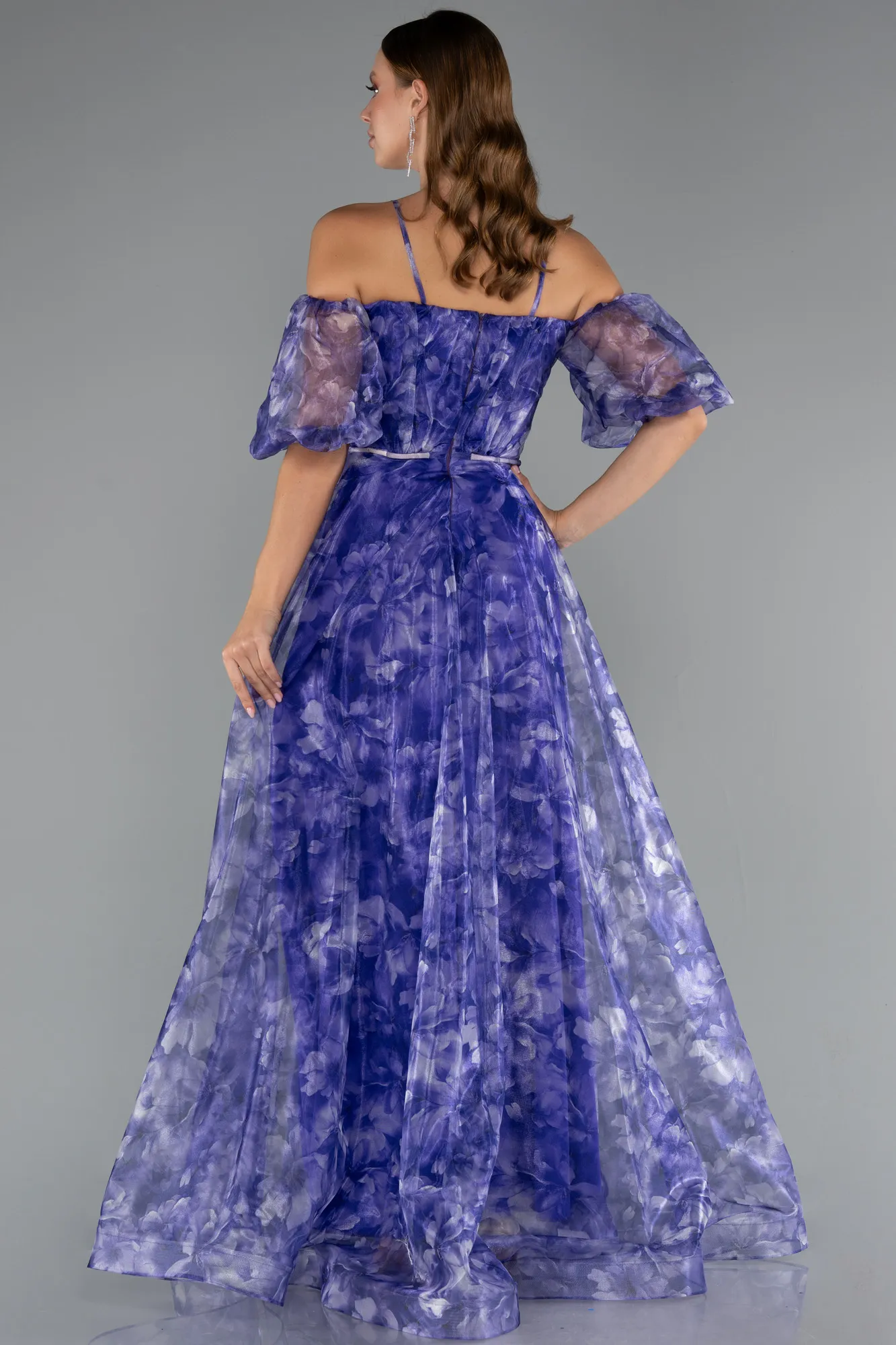 Purple-Long Evening Dress ABU5221