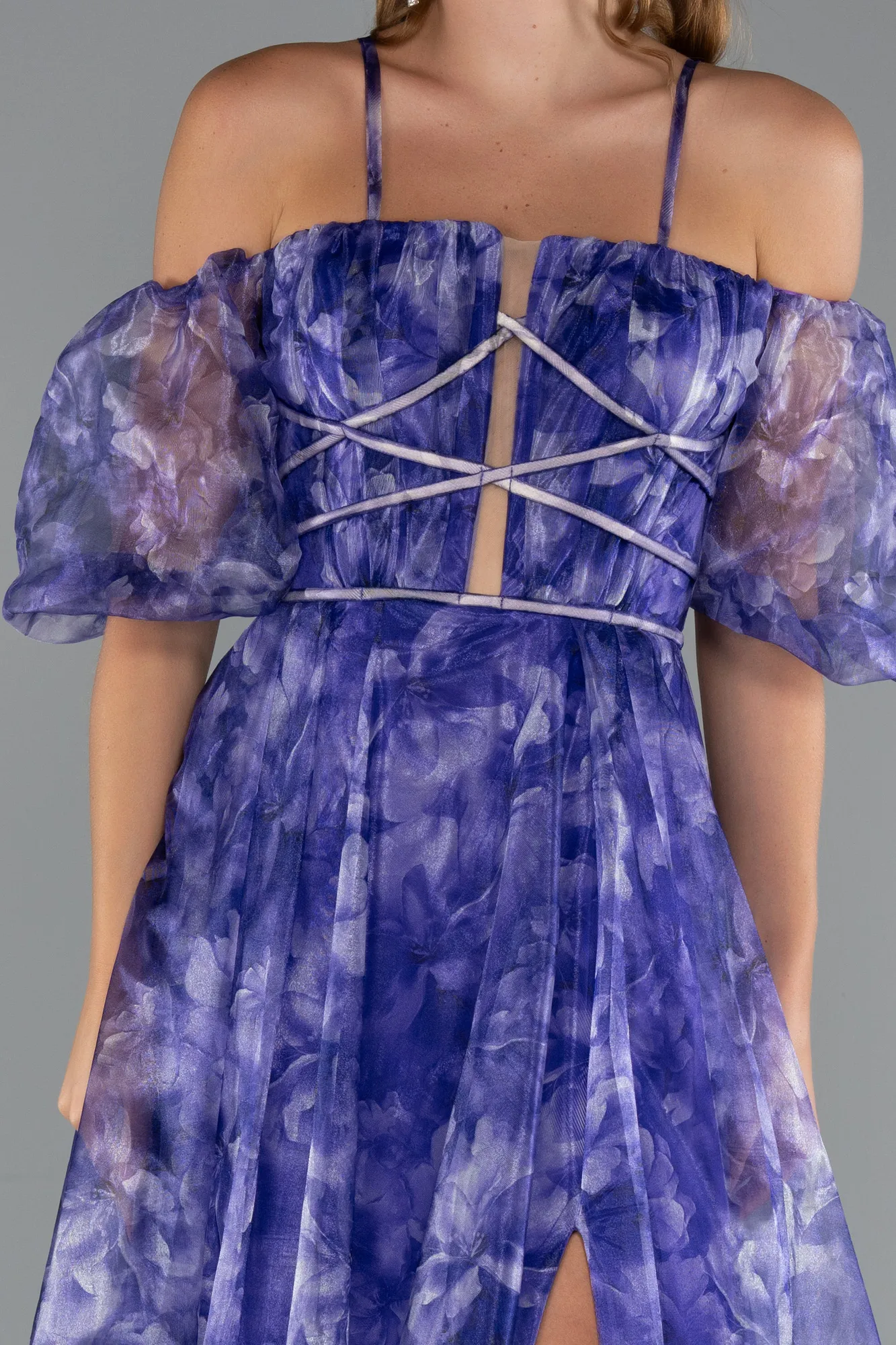 Purple-Long Evening Dress ABU5221