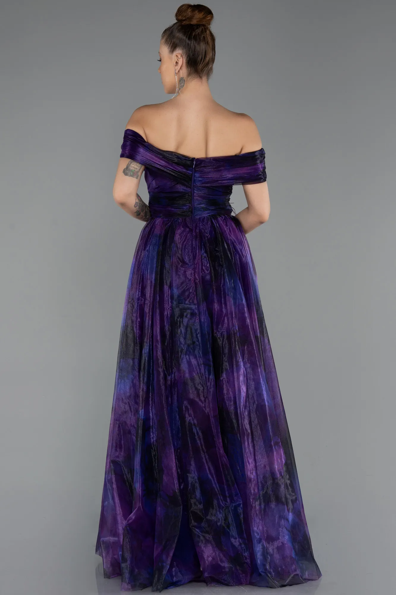Purple-Long Evening Dress ABU5262
